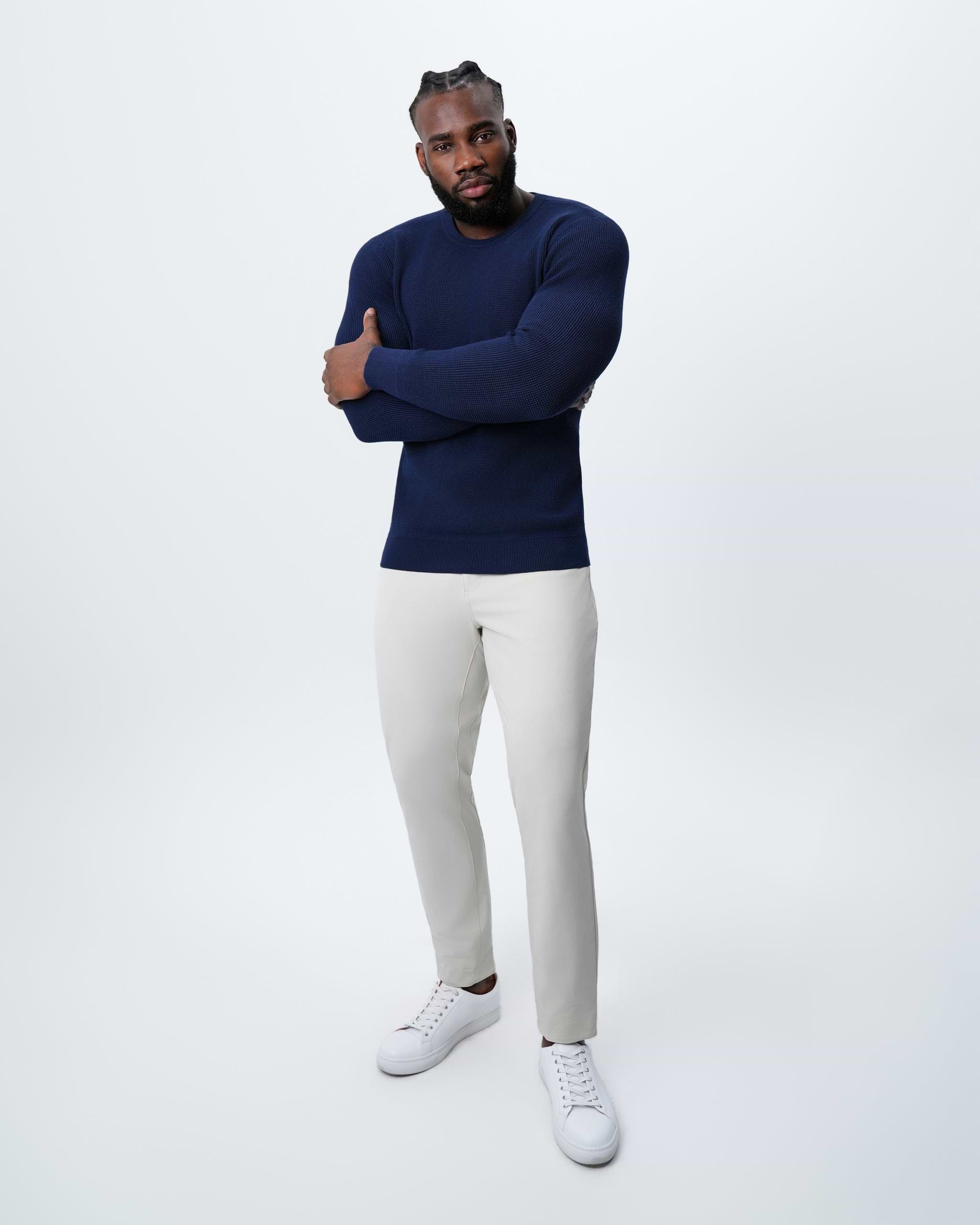Heavy Knit Crewneck - Deep Navy