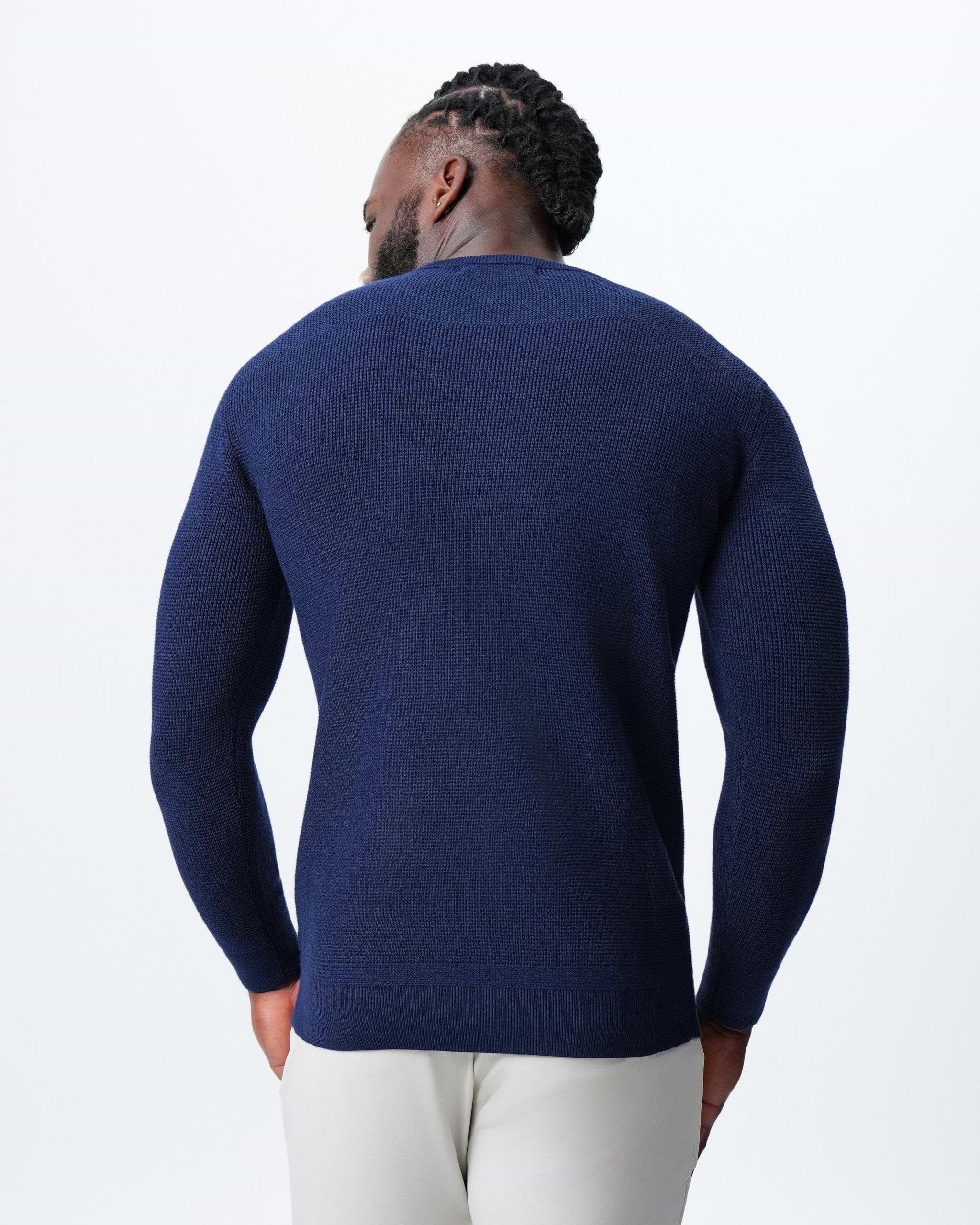 Heavy Knit Crewneck - Deep Navy
