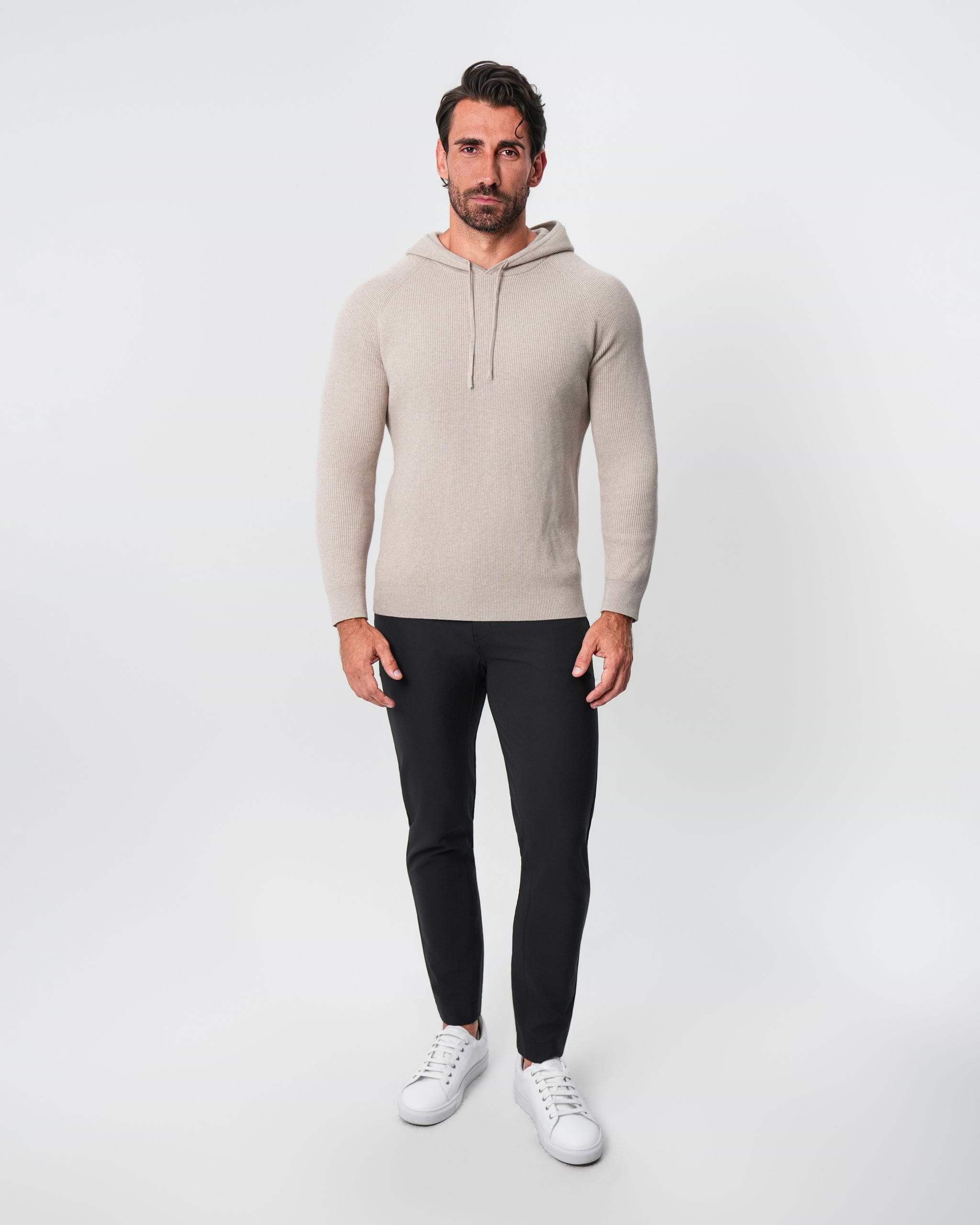 Heavy Knit Hoodie - Tan
