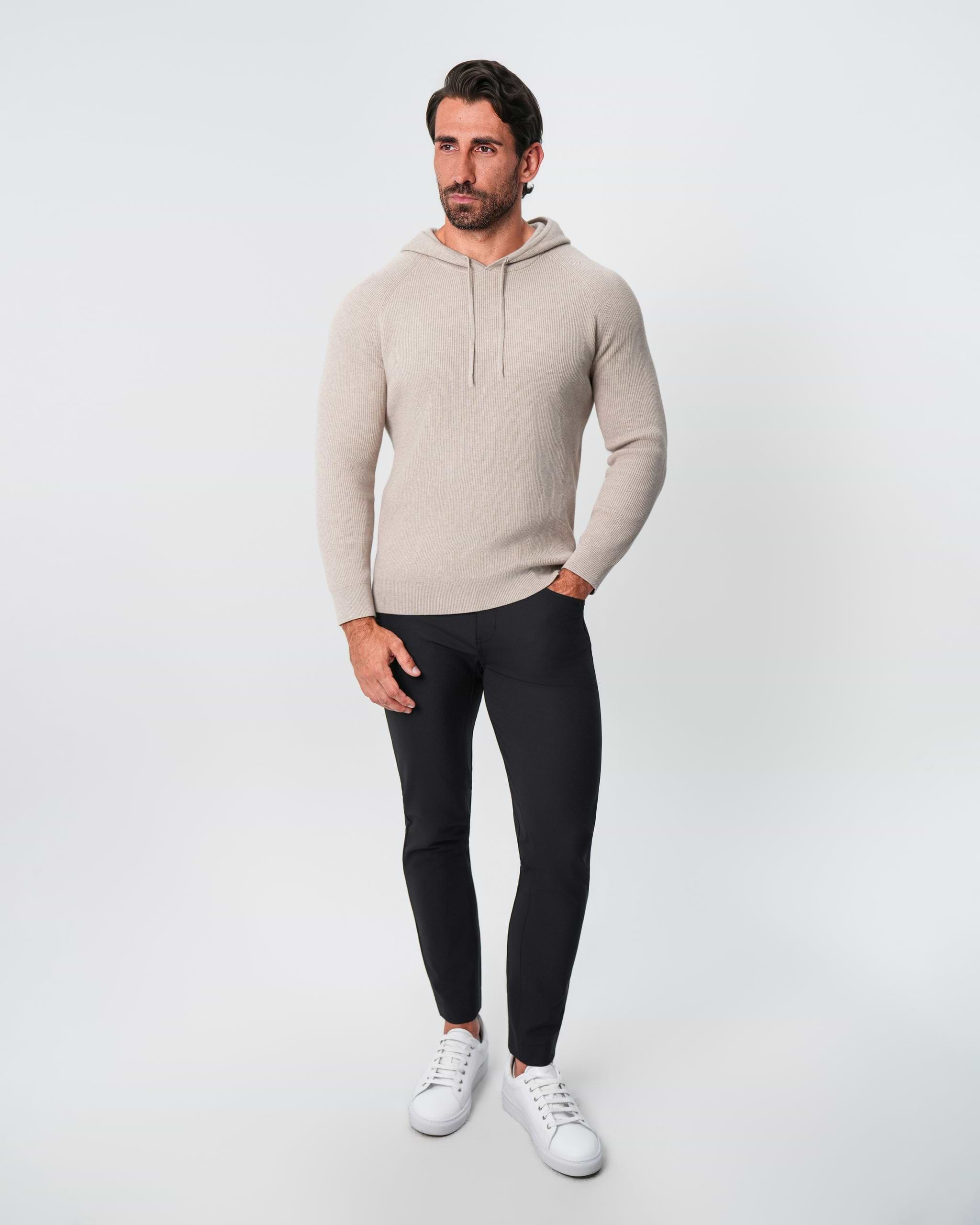 Heavy Knit Hoodie - Tan
