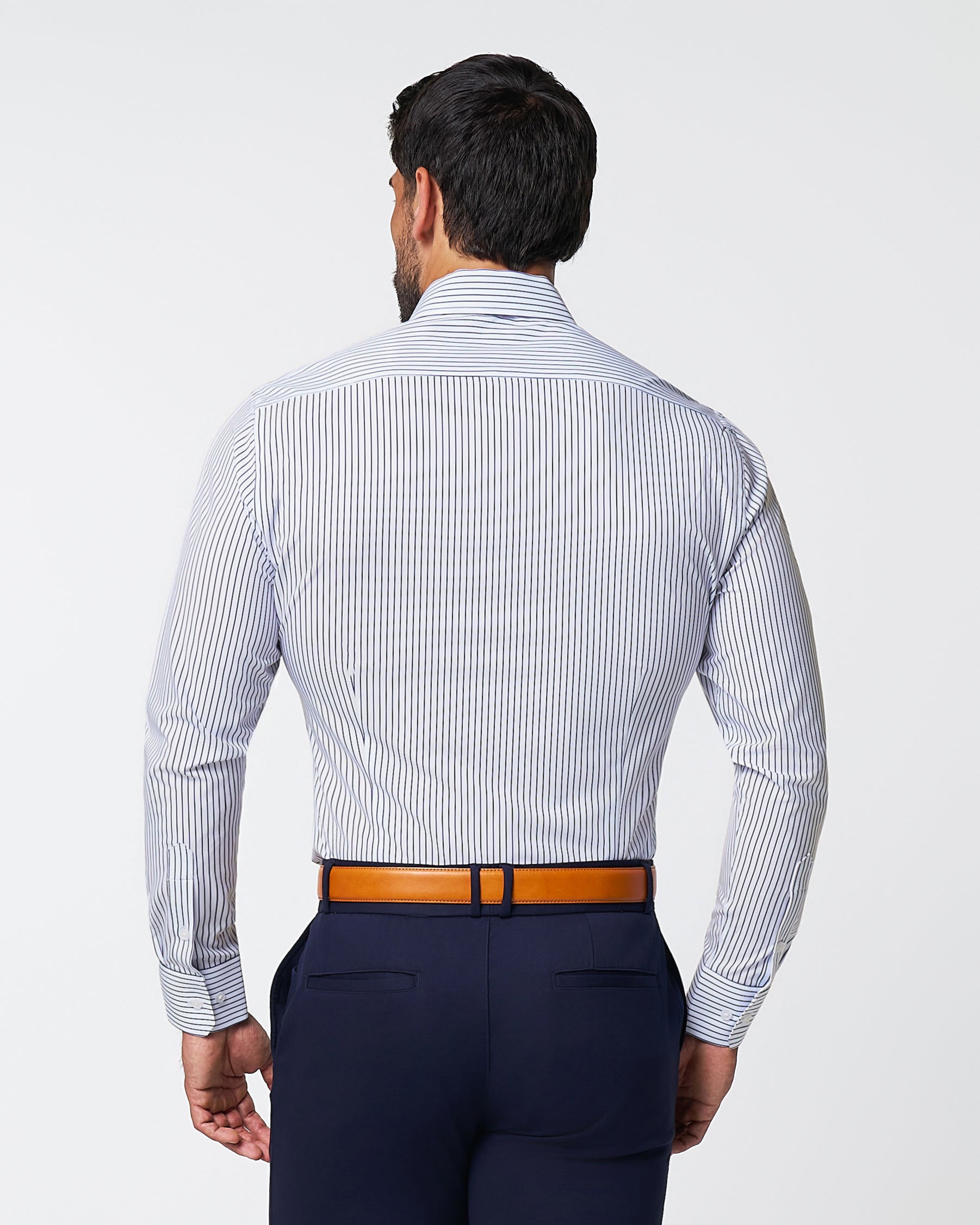 "The Hutton" Navy Pinstripe