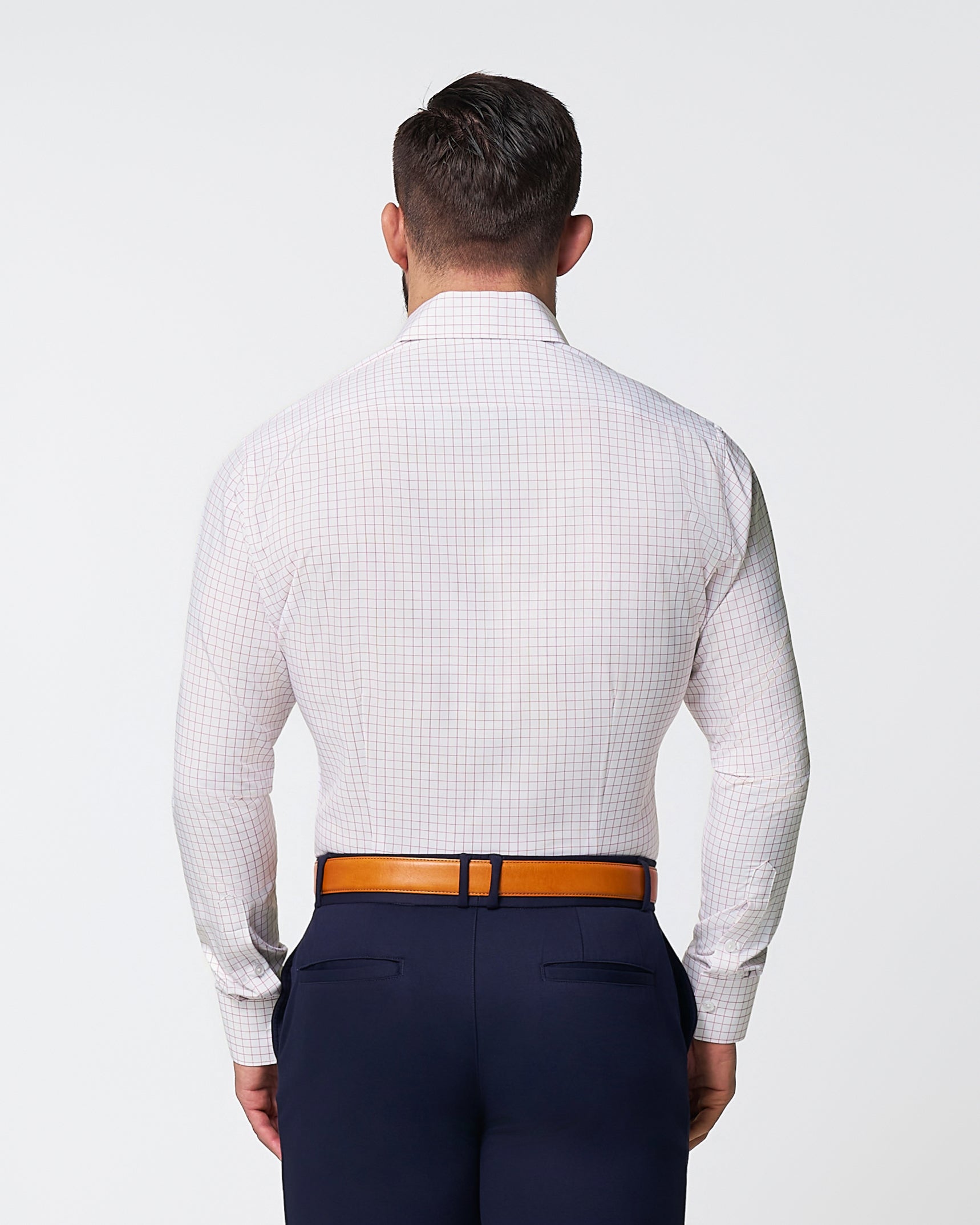 "The Julius" Maroon Windowpane