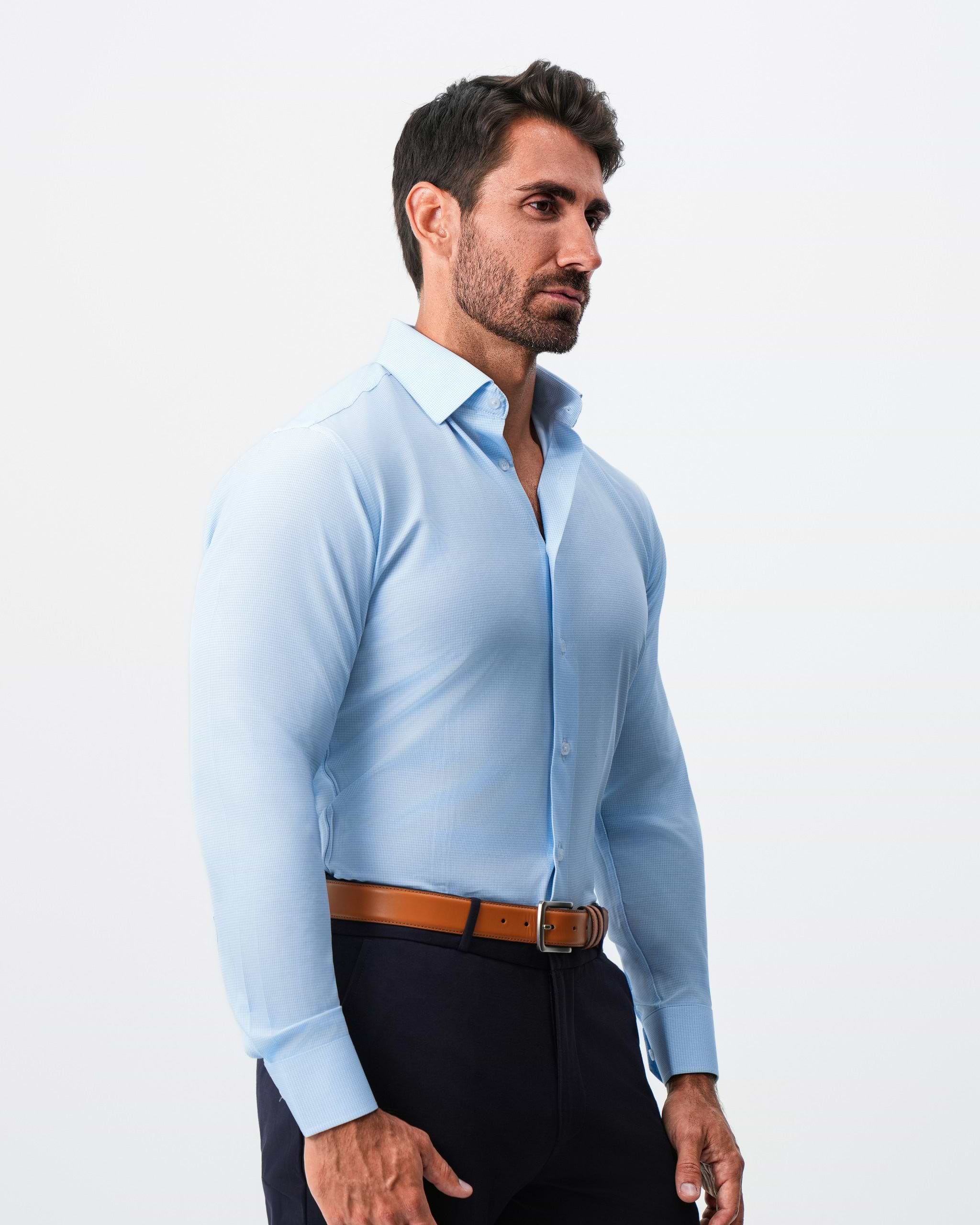 "The Kellen" Light Blue Mini Patterned
