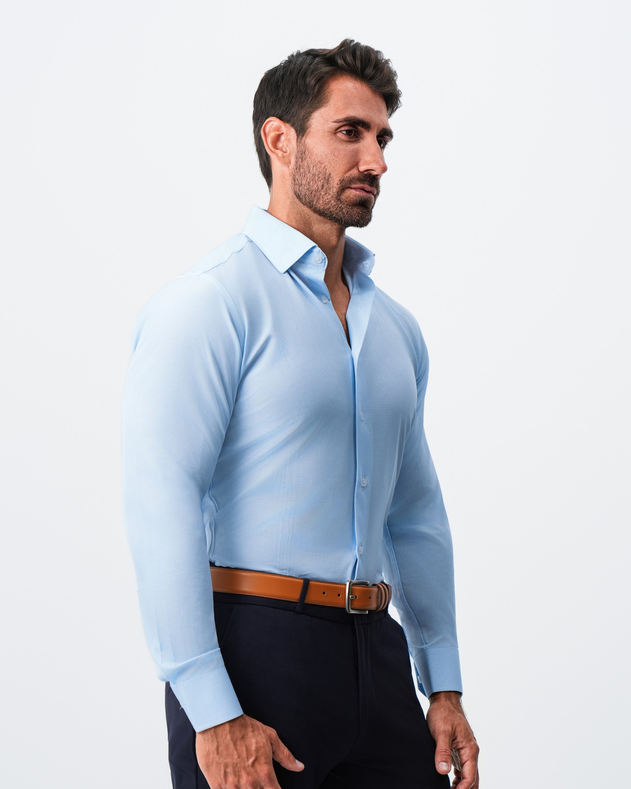 "The Kellen" Light Blue Mini Patterned