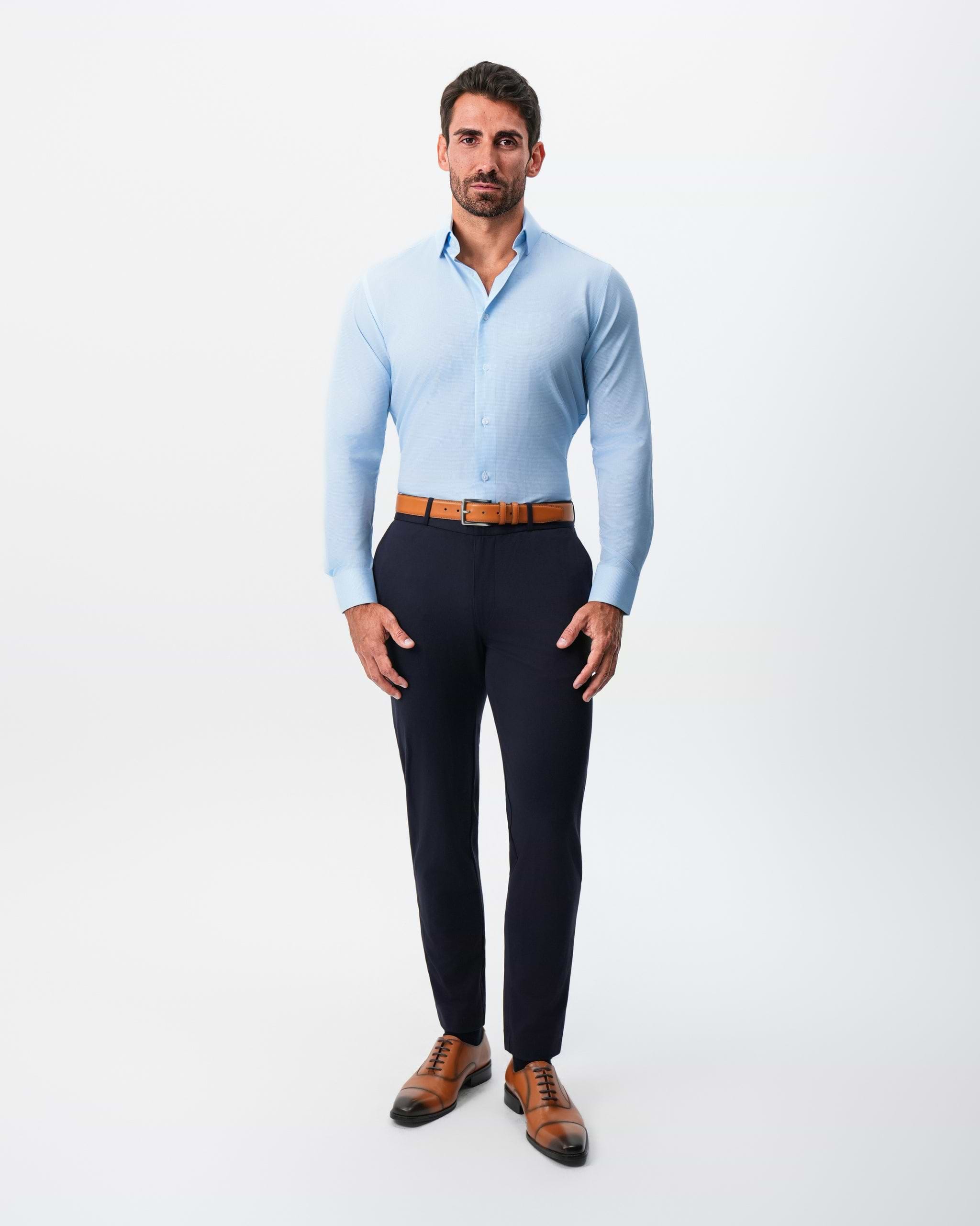 "The Kellen" Light Blue Mini Patterned