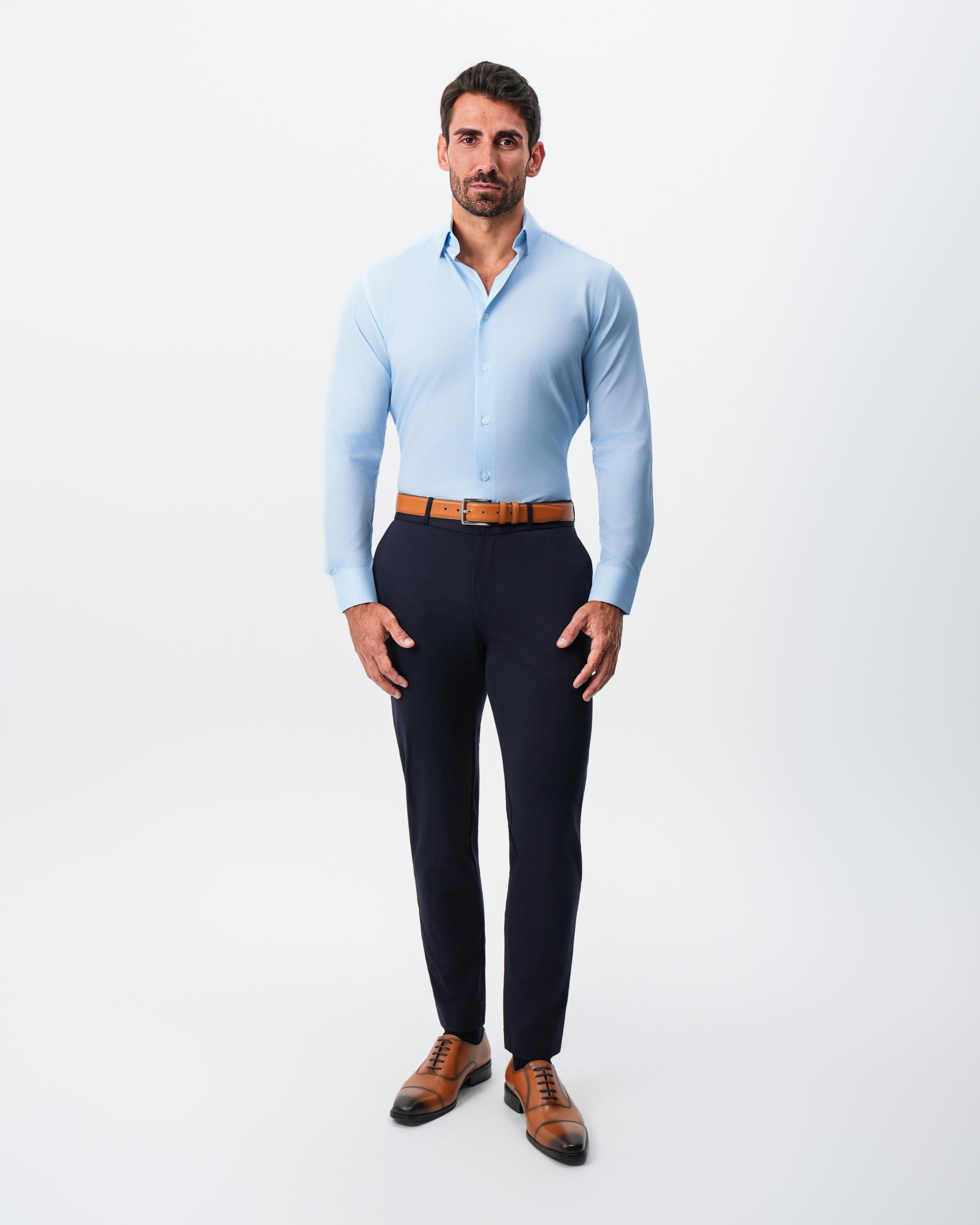 "The Kellen" Light Blue Mini Patterned