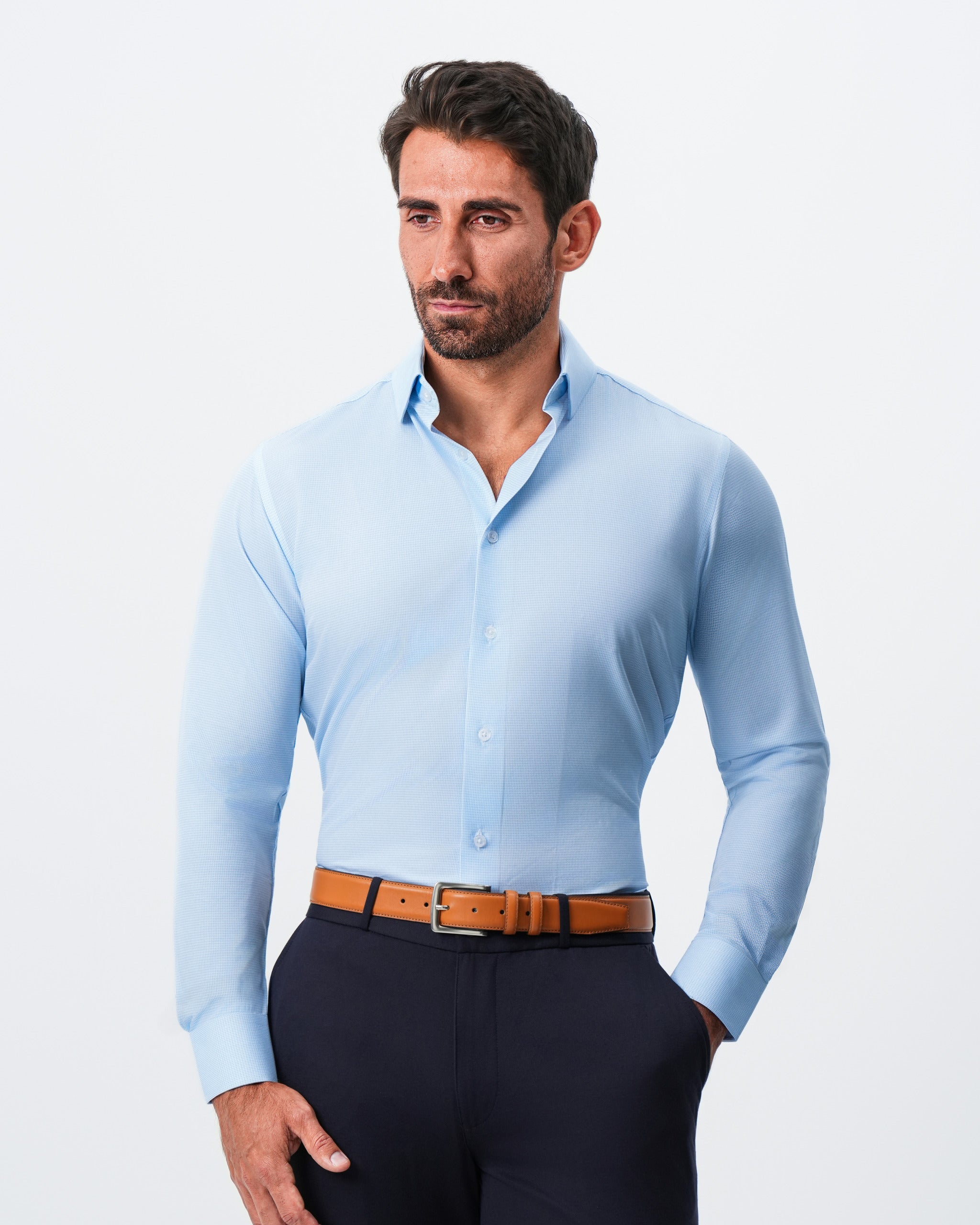"The Kellen" Light Blue Mini Patterned