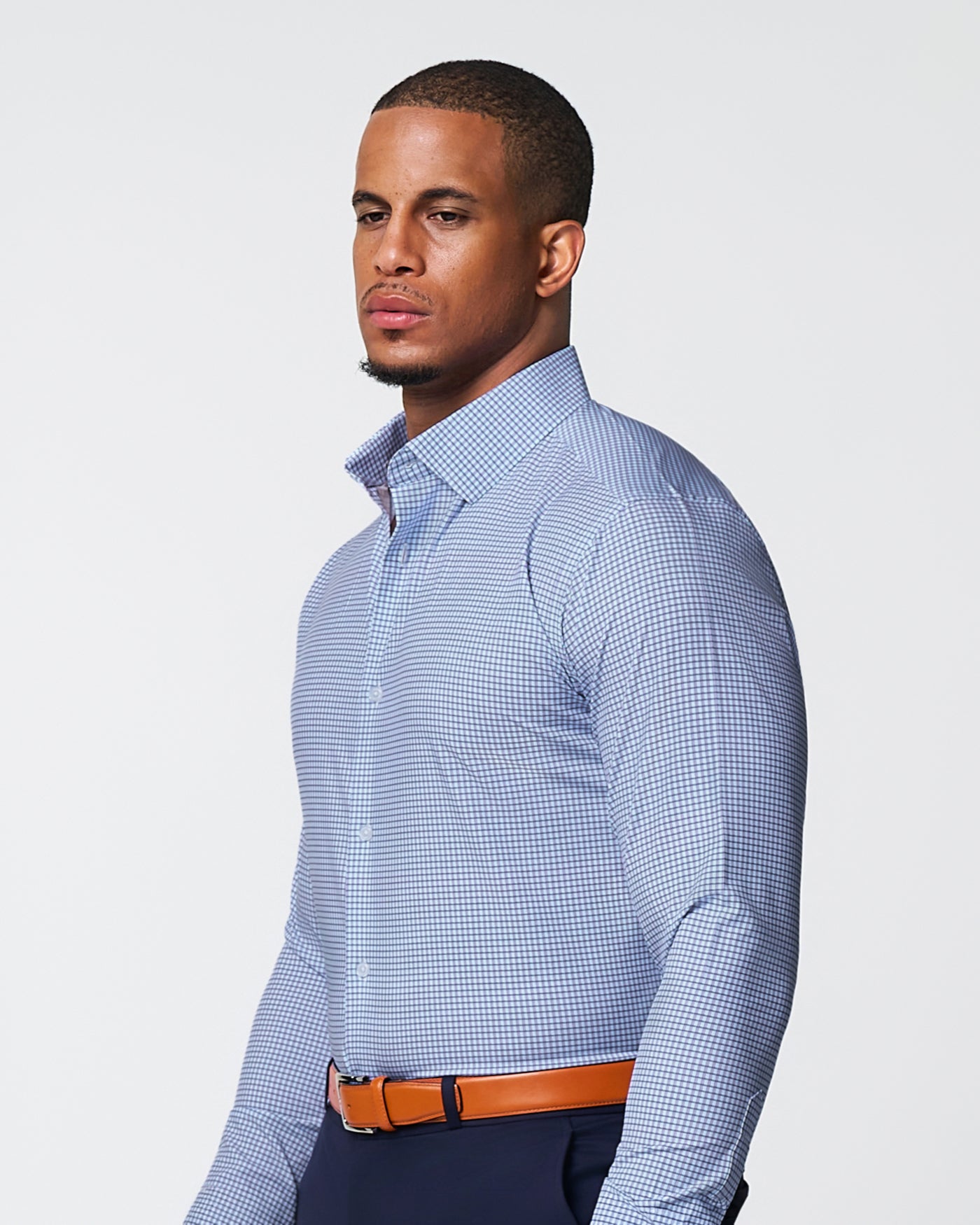 "The Keystone" Pink & Navy Windowpane