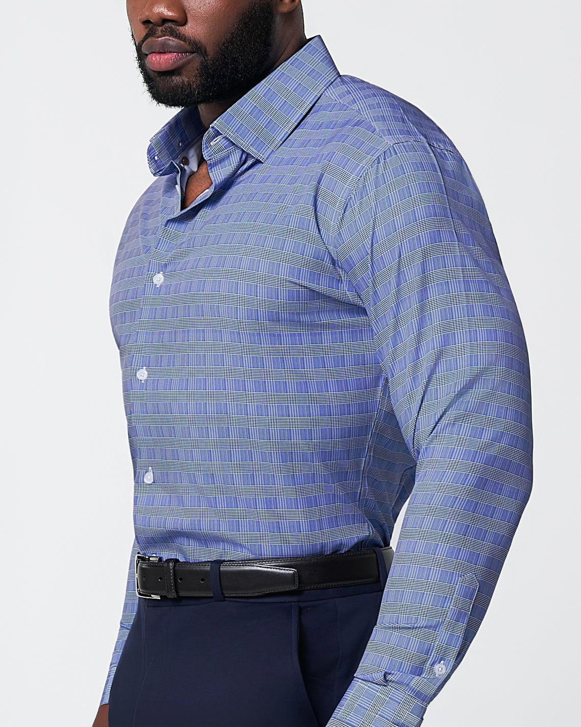 "The Knox" Navy & White Plaid