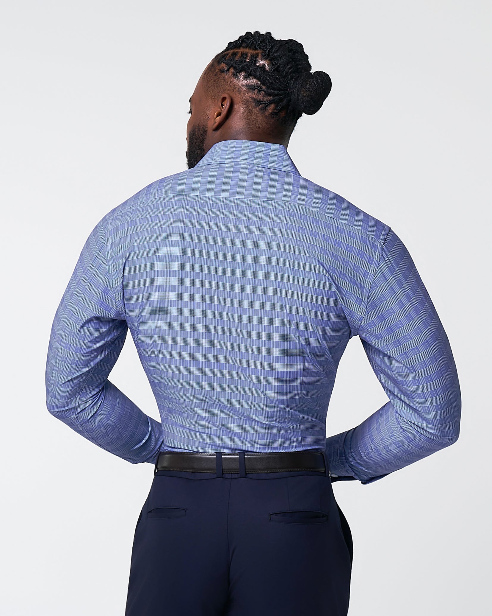 "The Knox" Navy & White Plaid