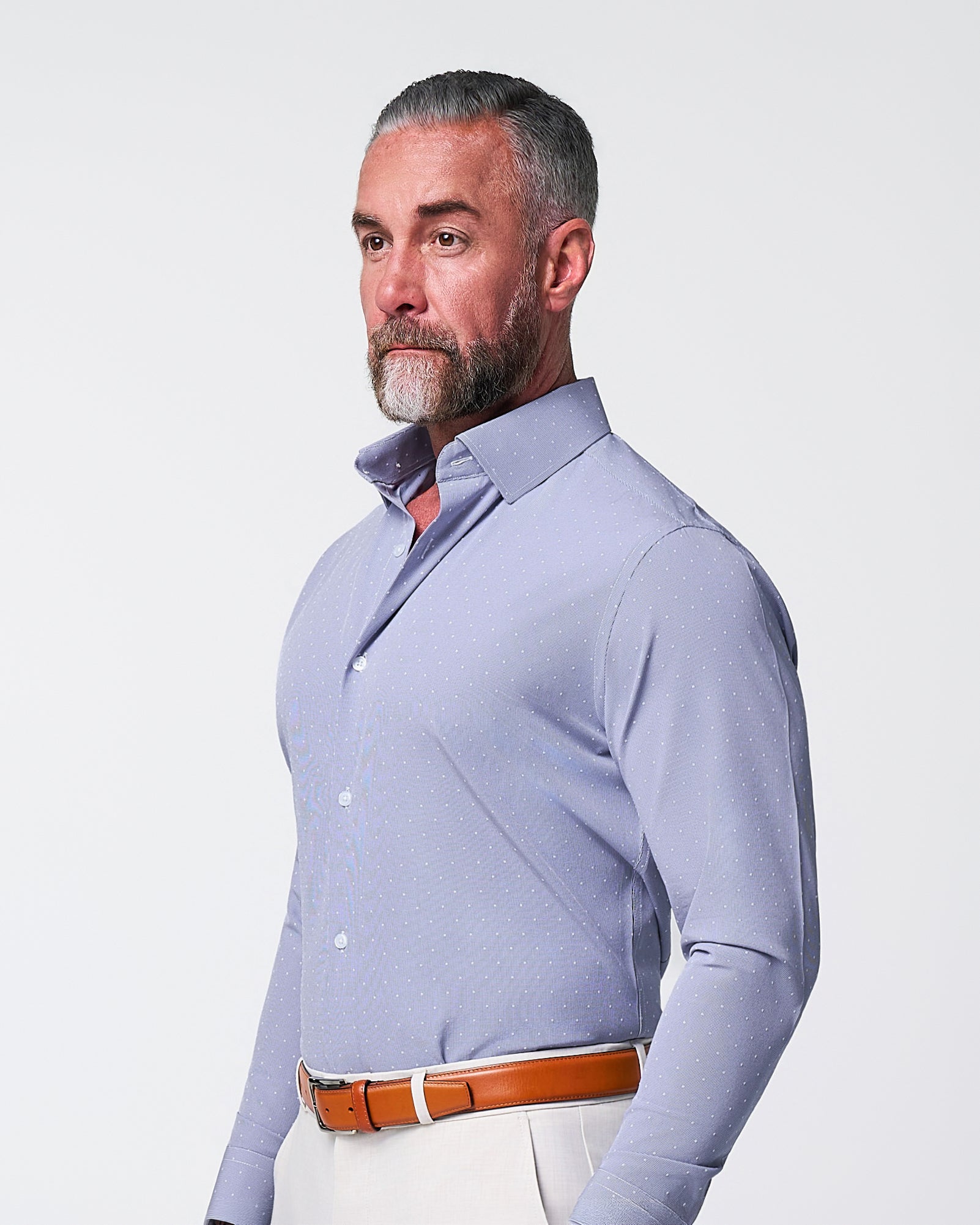 "The Lambert" Blue with White Dots