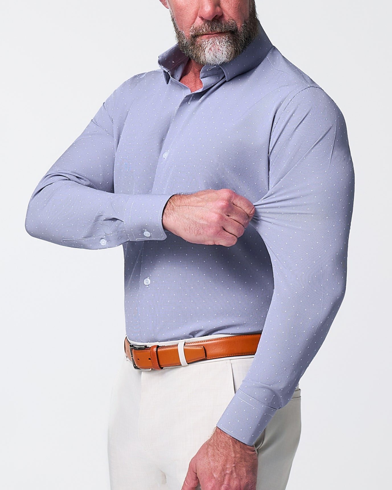 "The Lambert" Blue with White Dots