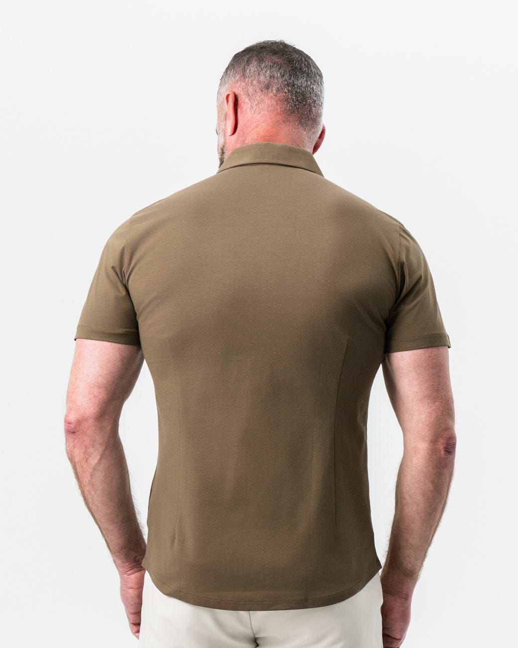 "The Lincoln" Olive Short Sleeve Button Down