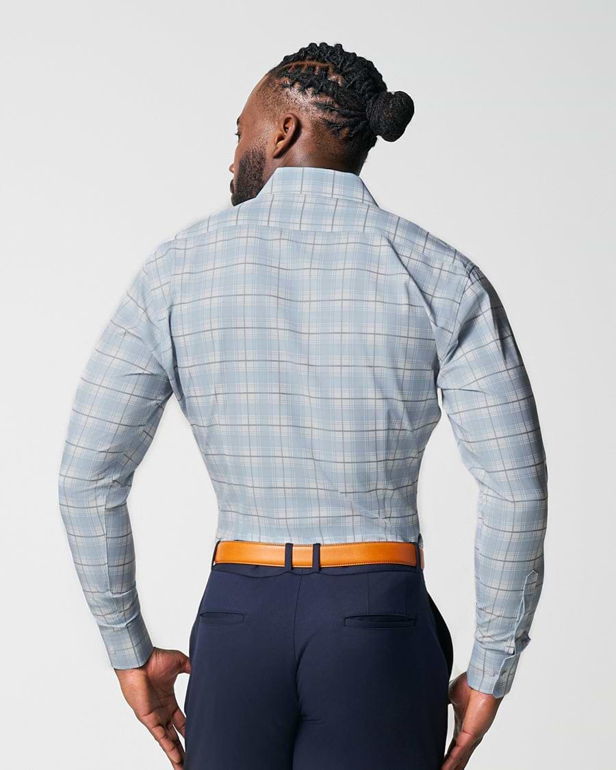 "The Mello" Light Blue & Grey Multi Plaid