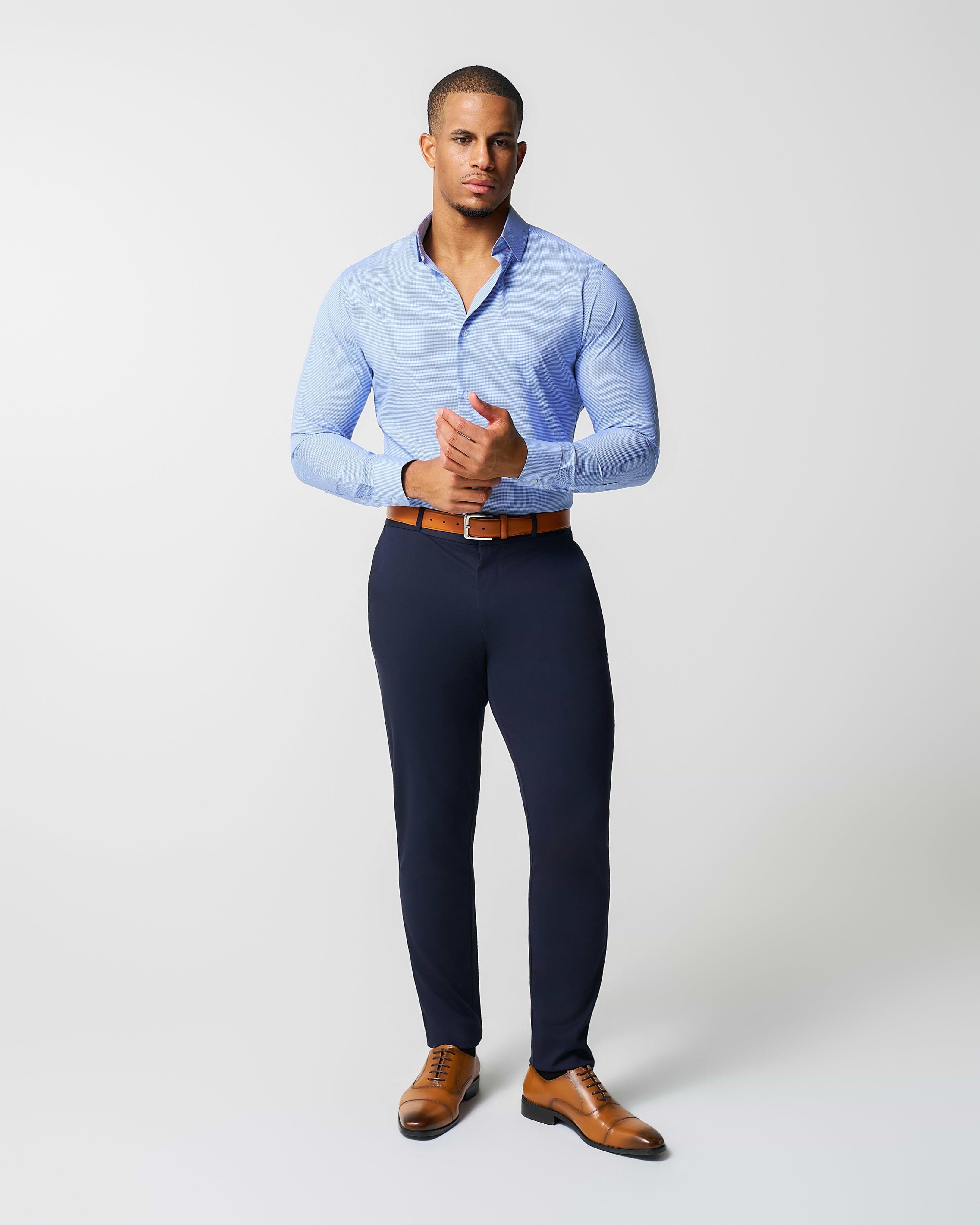"The Merrill" Blue Micro Check