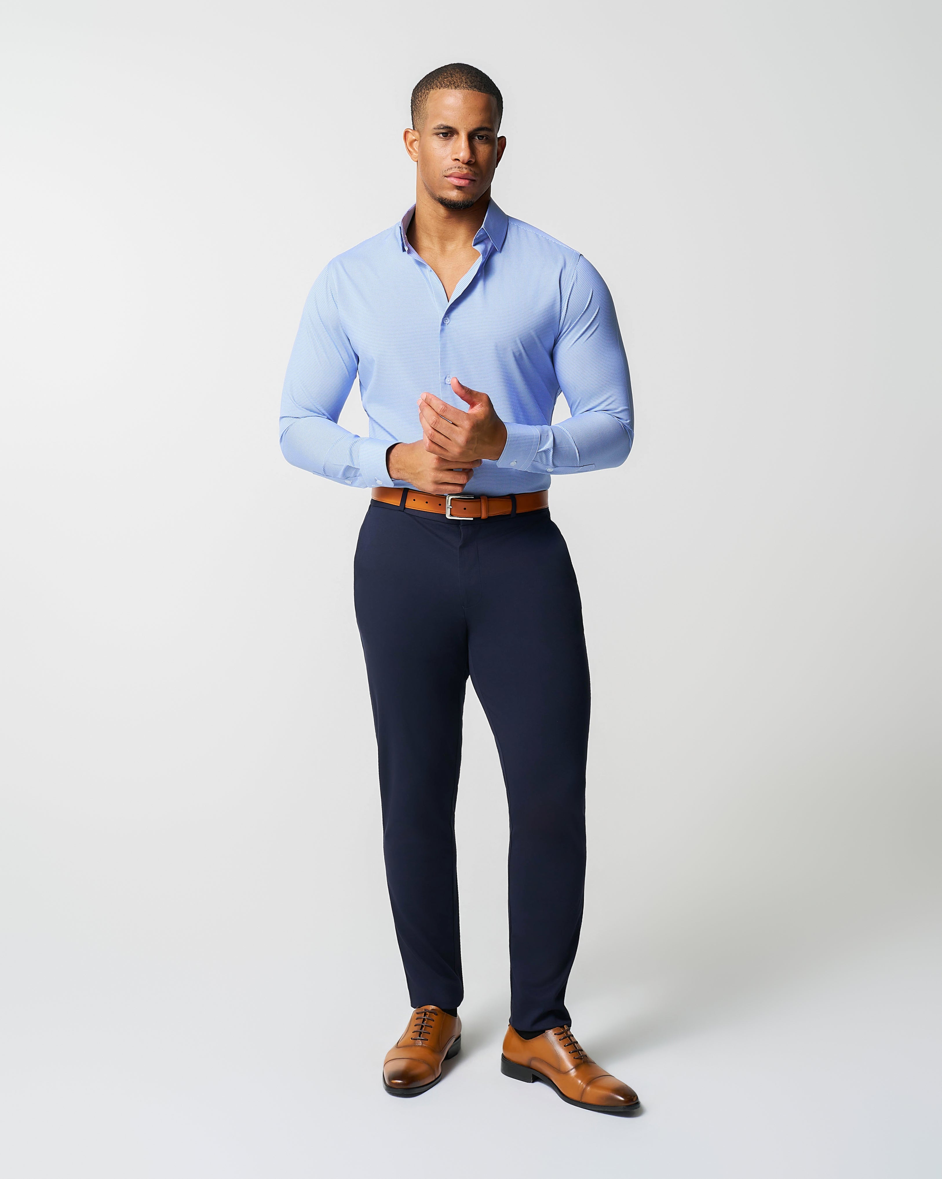 "The Merrill" Blue Micro Check