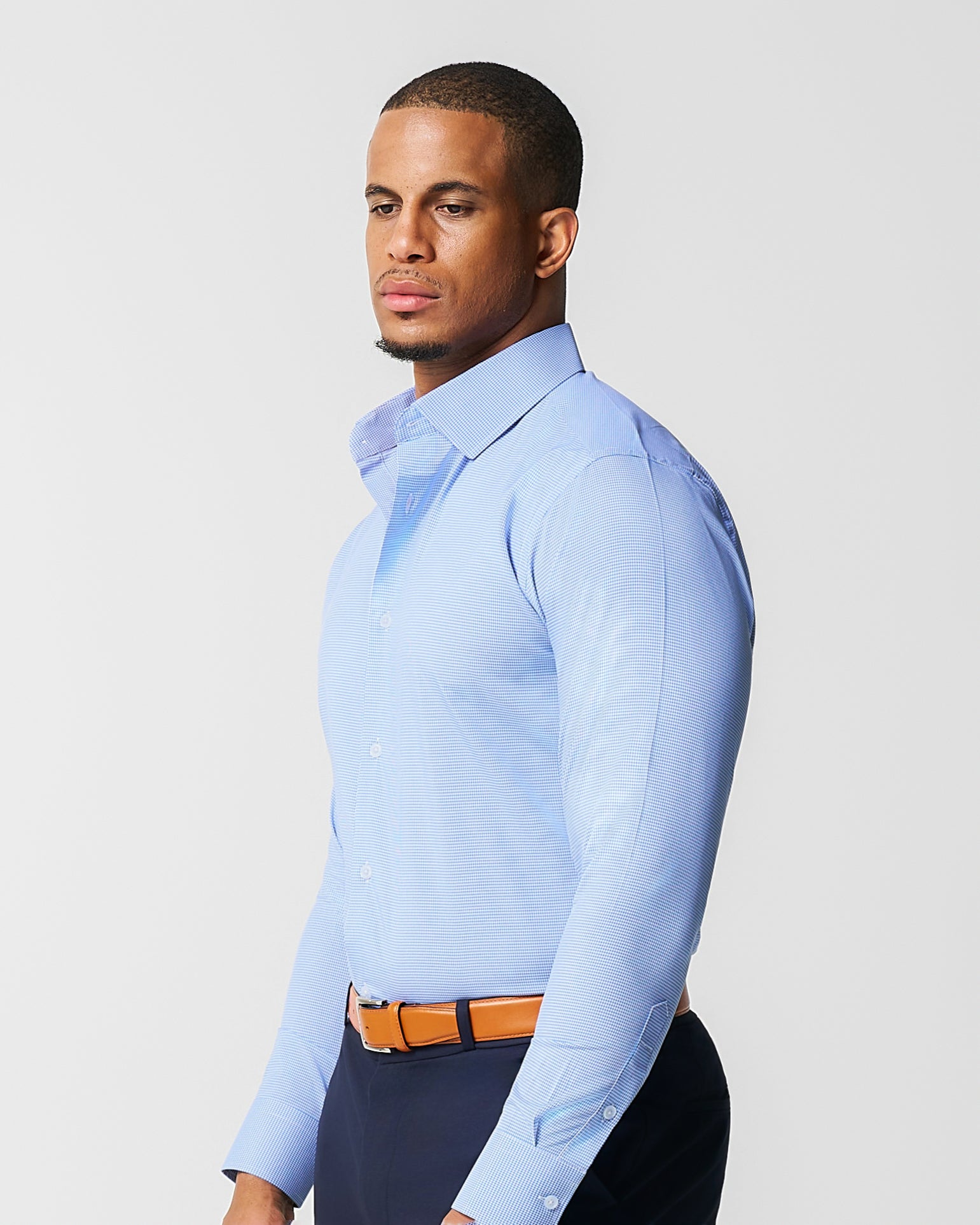 "The Merrill" Blue Micro Check
