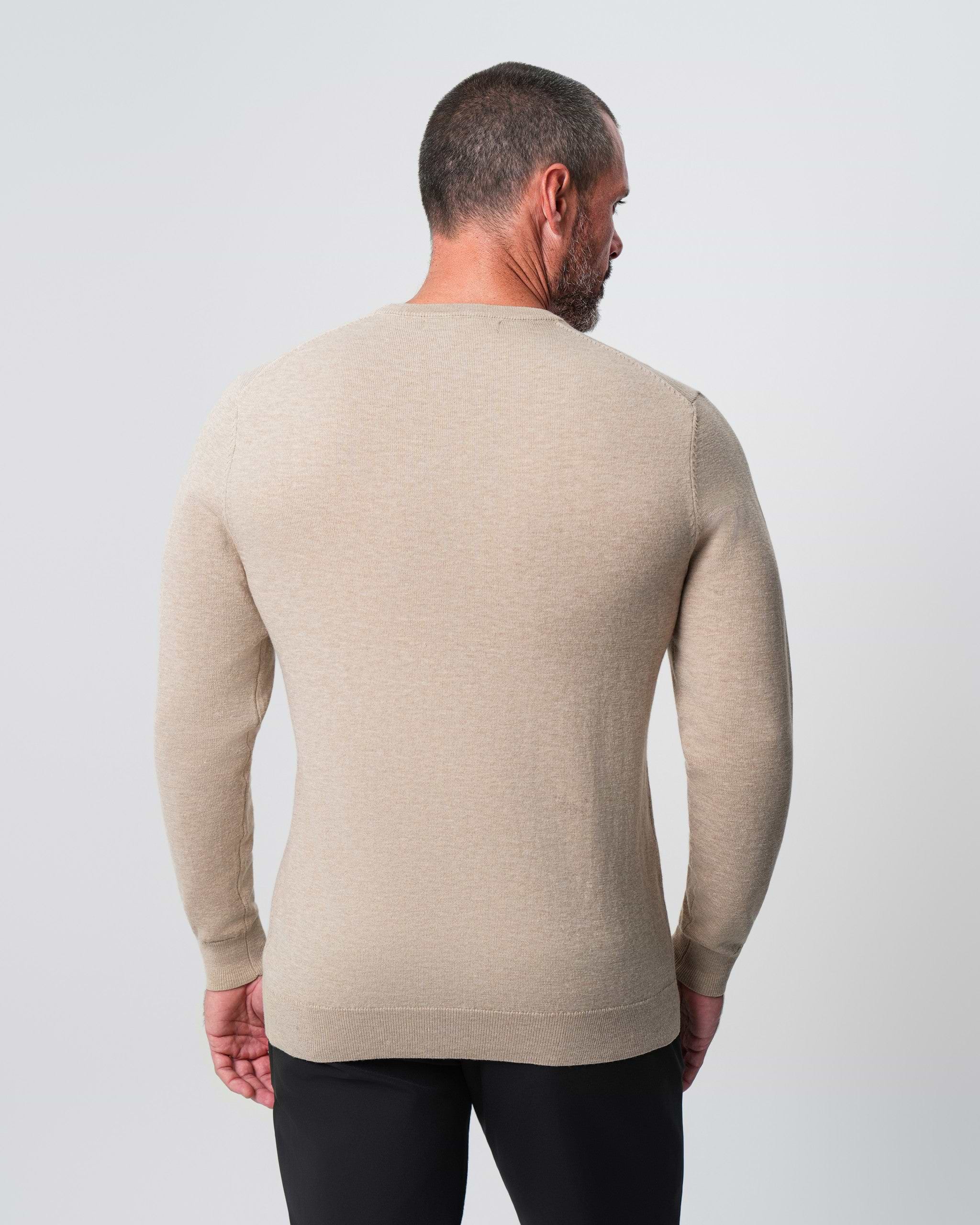 Mid-Weight Wool Crewneck - Tan