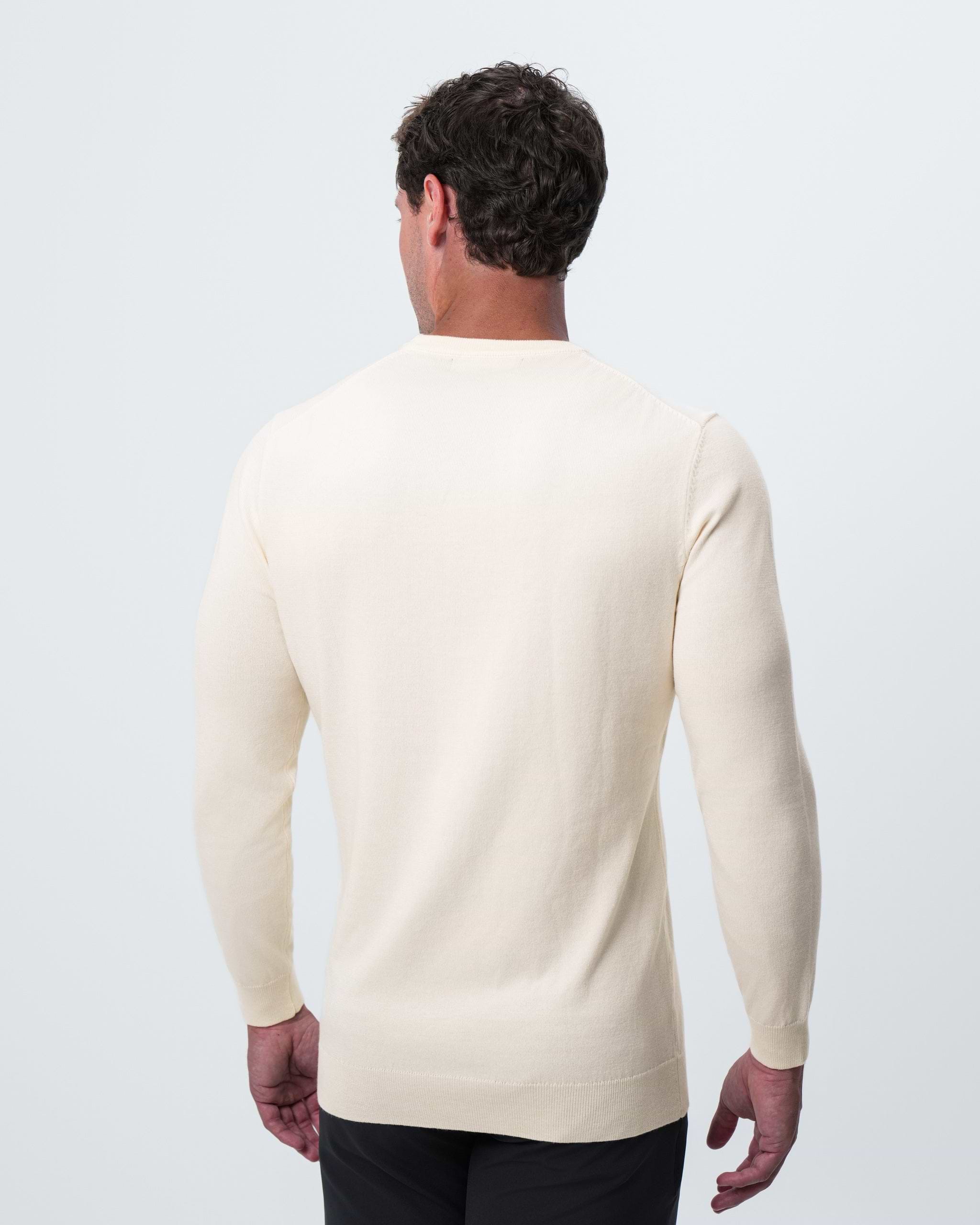 Mid-Weight Wool Crewneck - Cream