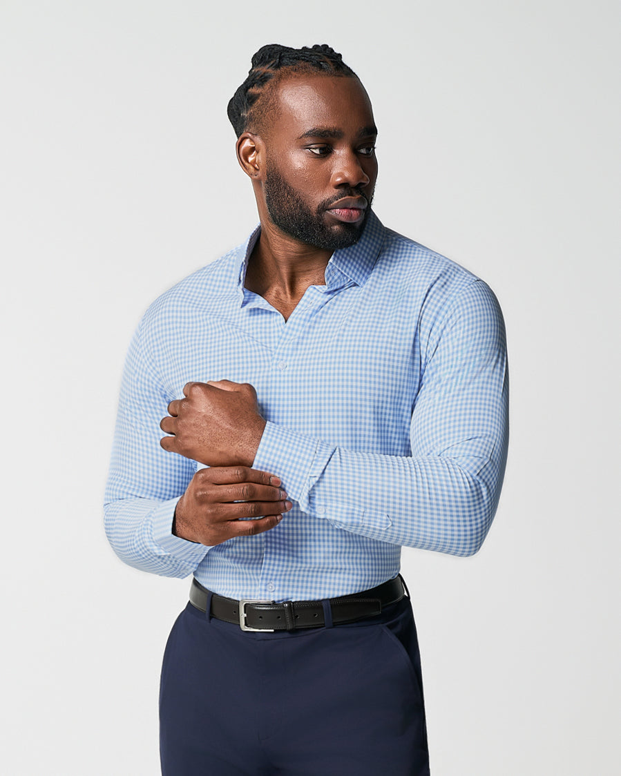 "The Mills" Light Blue Gingham