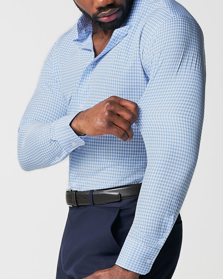 "The Mills" Light Blue Gingham