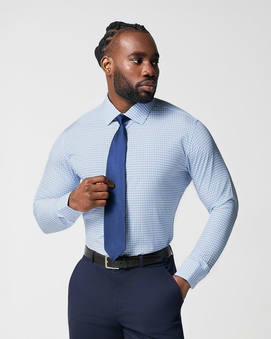 "The Mills" Light Blue Gingham