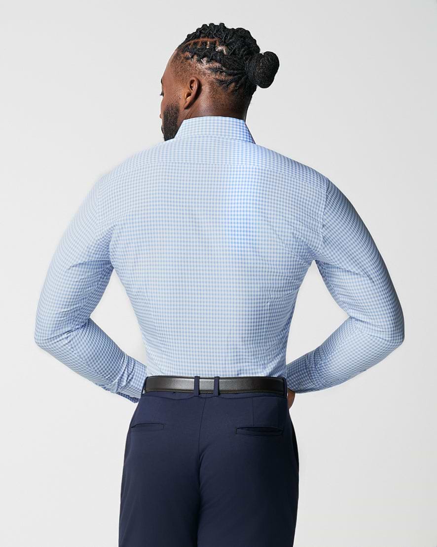 "The Mills" Light Blue Gingham