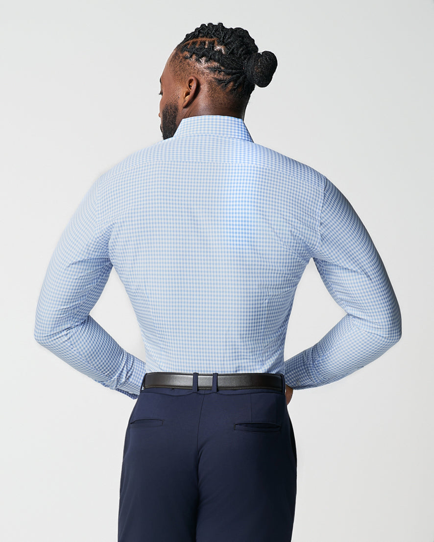 "The Mills" Light Blue Gingham