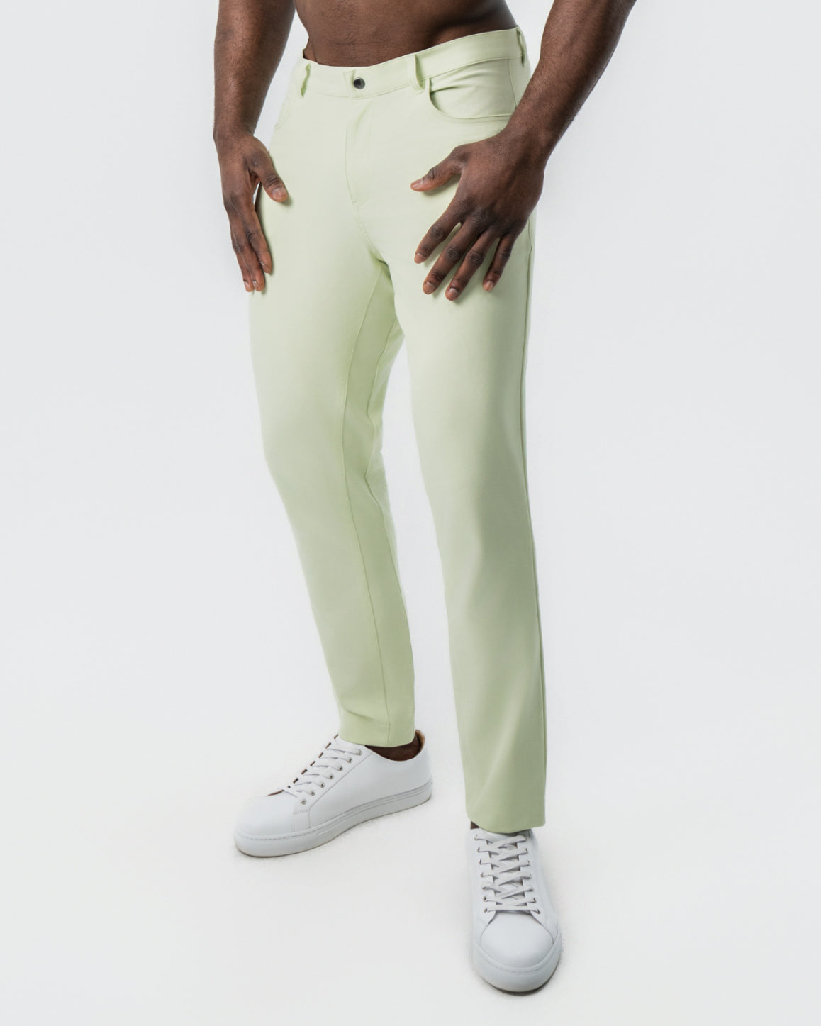 Athletic Fit Stretch Tech Chino - Mint Green