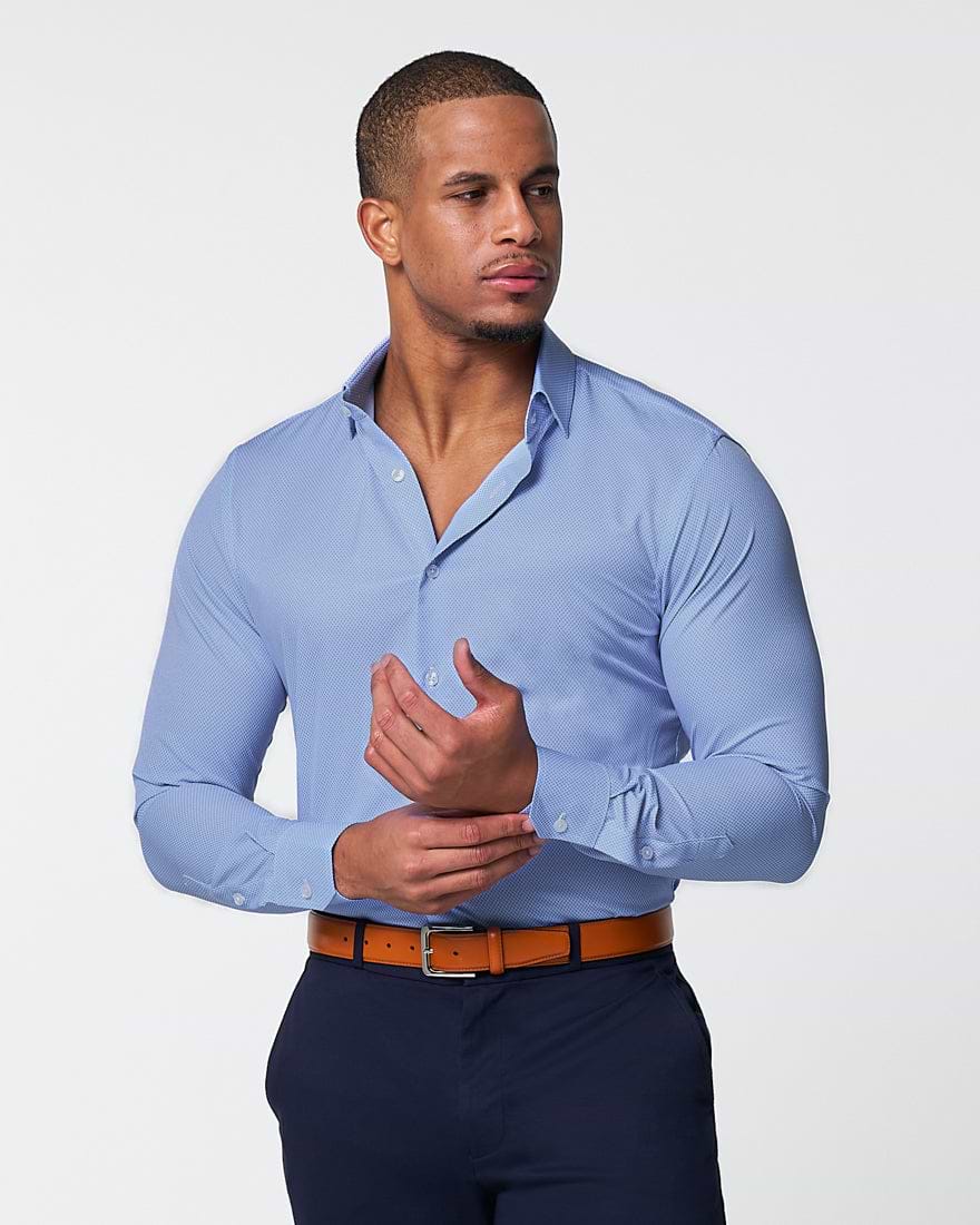 "The Morrison" Blue & White Mini Pattern