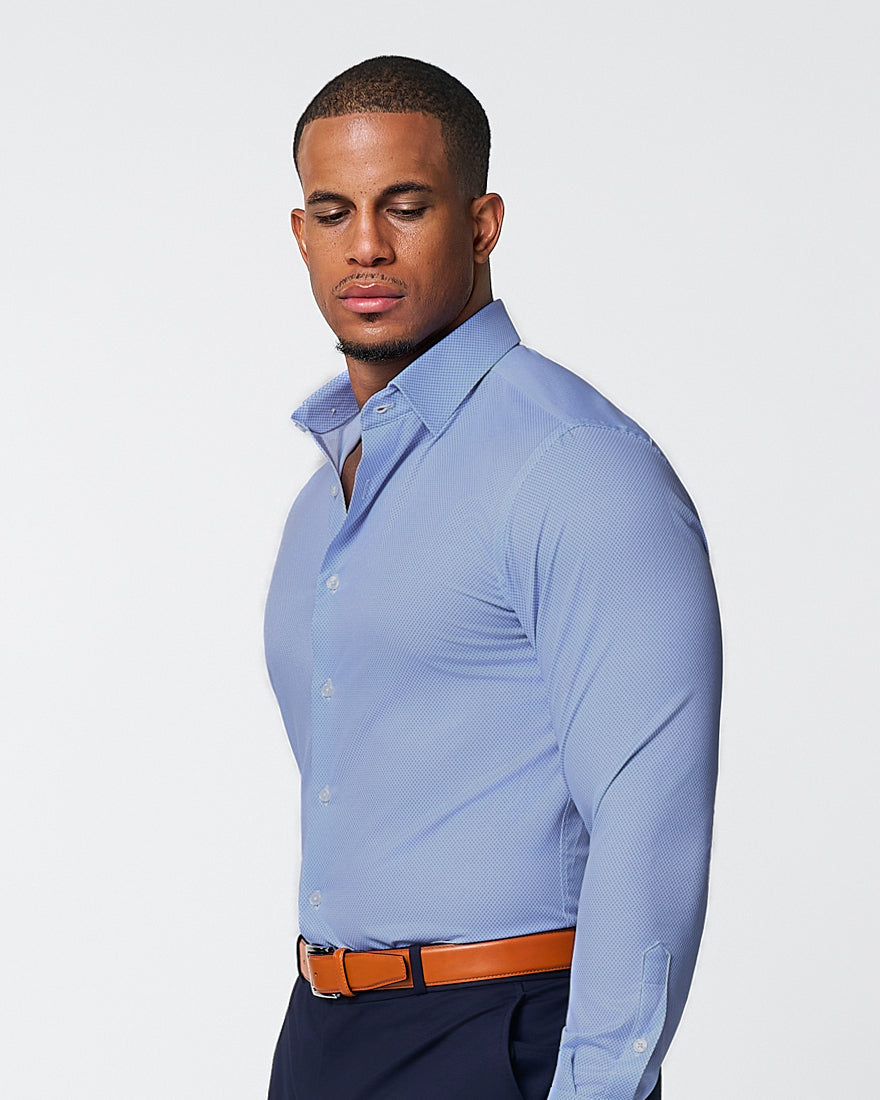 "The Morrison" Blue & White Mini Pattern