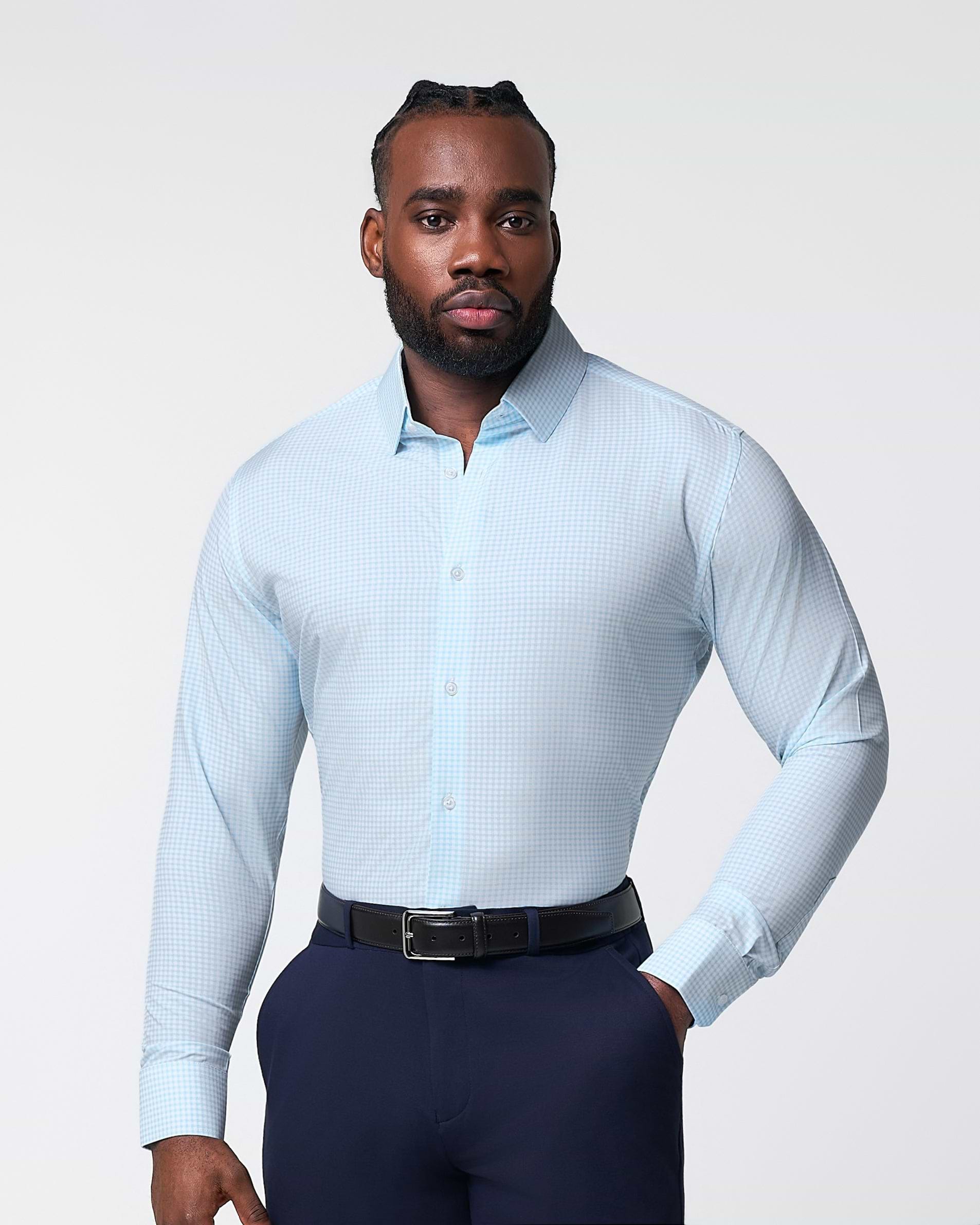 "The Nash" Baby Blue Gingham