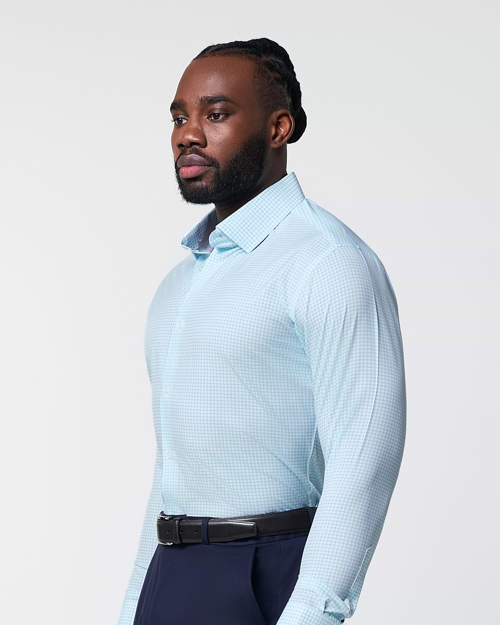 "The Nash" Baby Blue Gingham