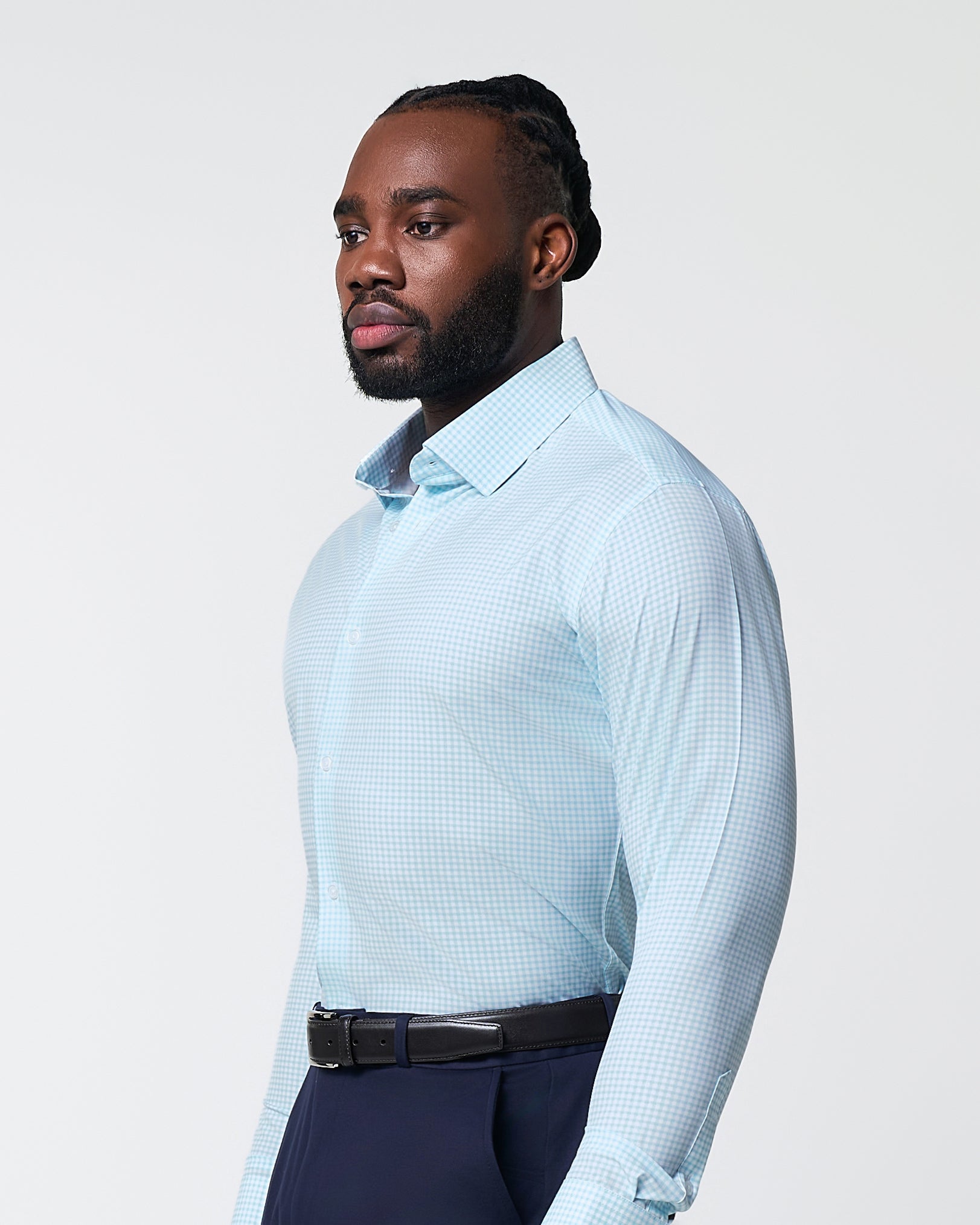 "The Nash" Baby Blue Gingham