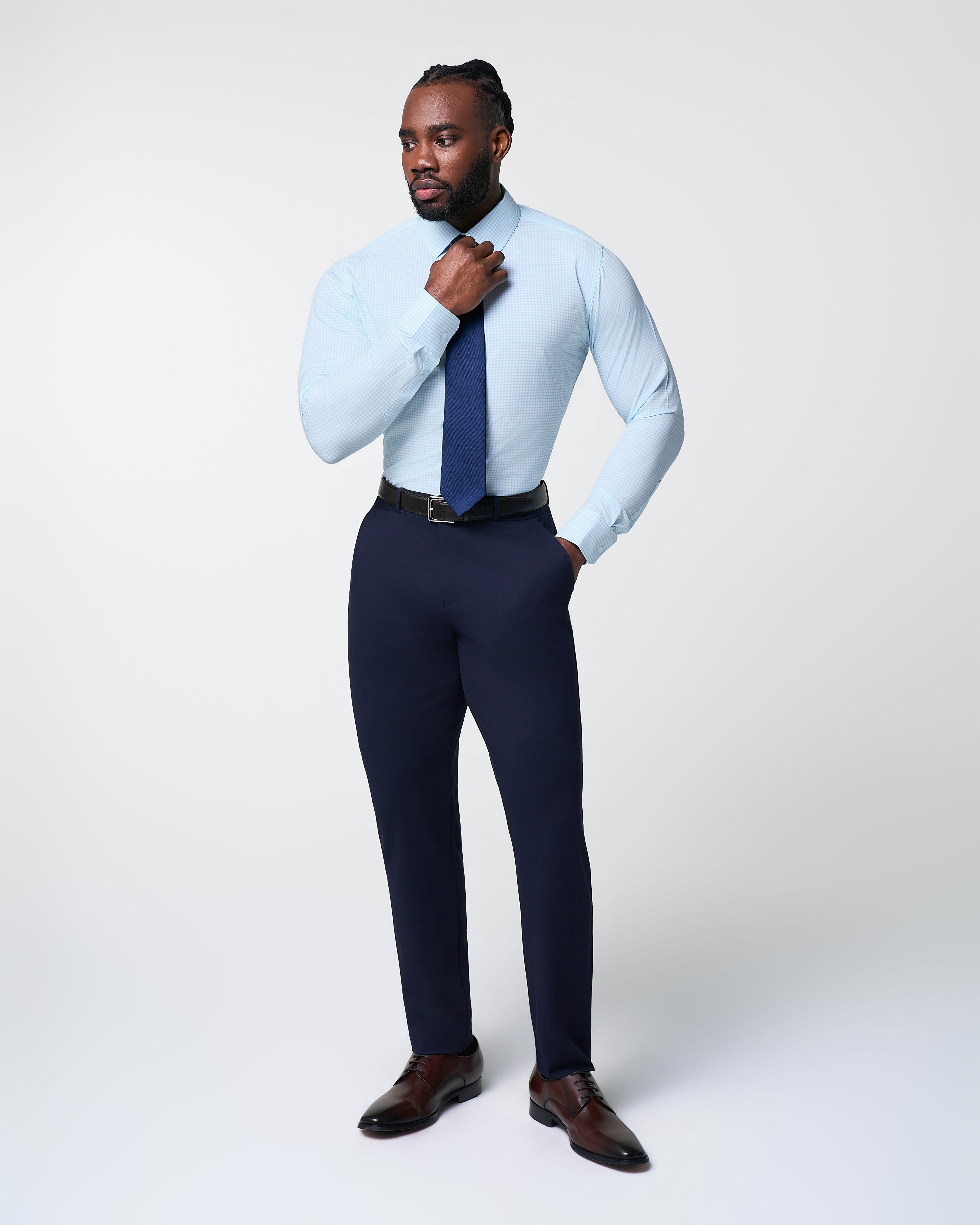 "The Nash" Baby Blue Gingham