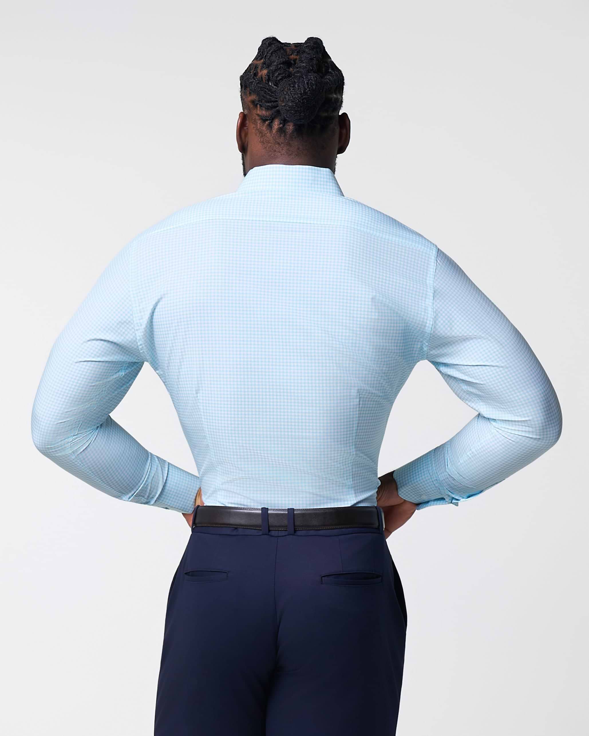 "The Nash" Baby Blue Gingham