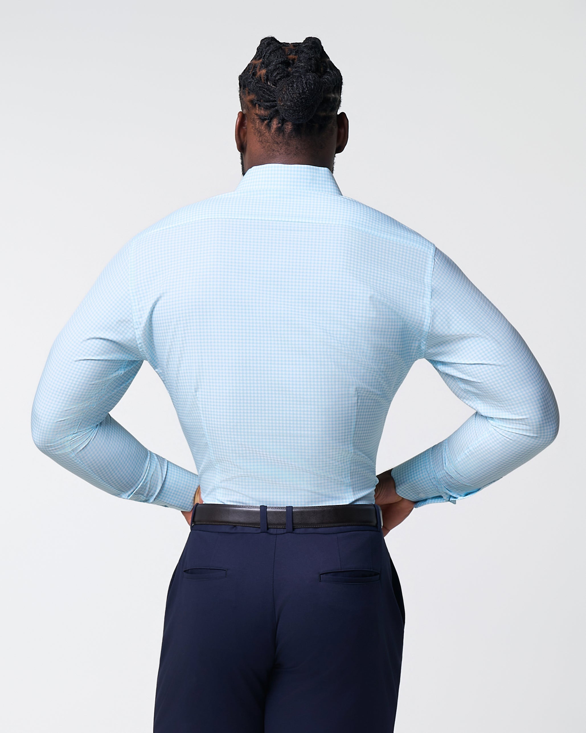 "The Nash" Baby Blue Gingham