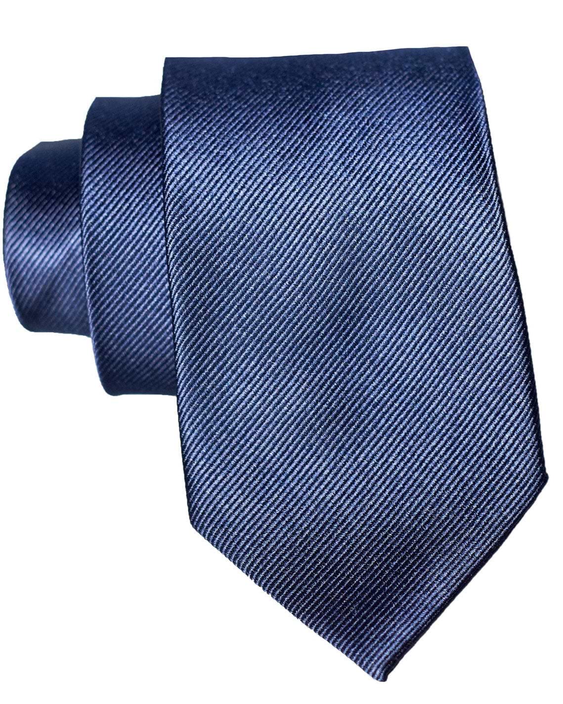 Navy Woven Silk Tie