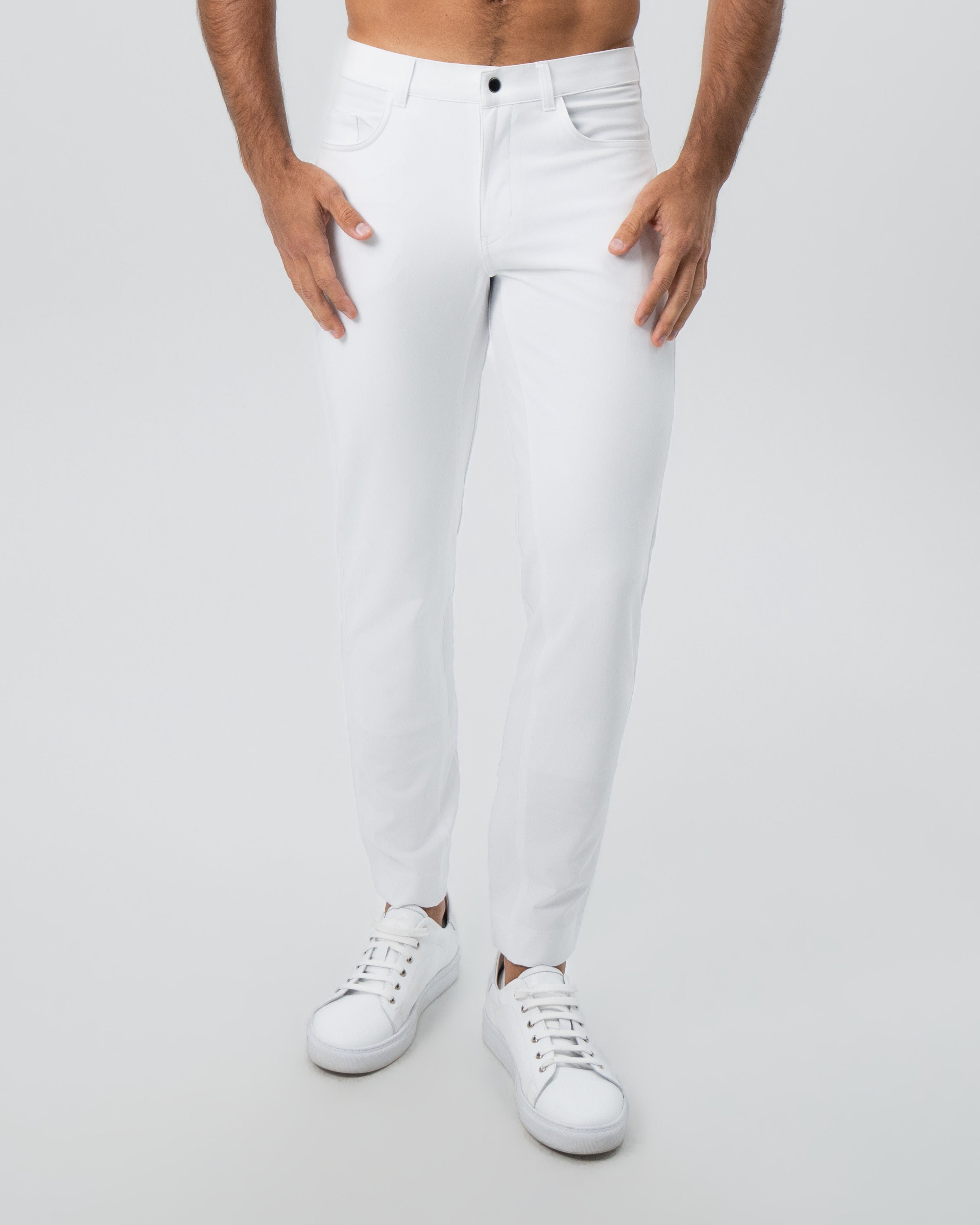 Athletic Fit Stretch Tech Chino - White