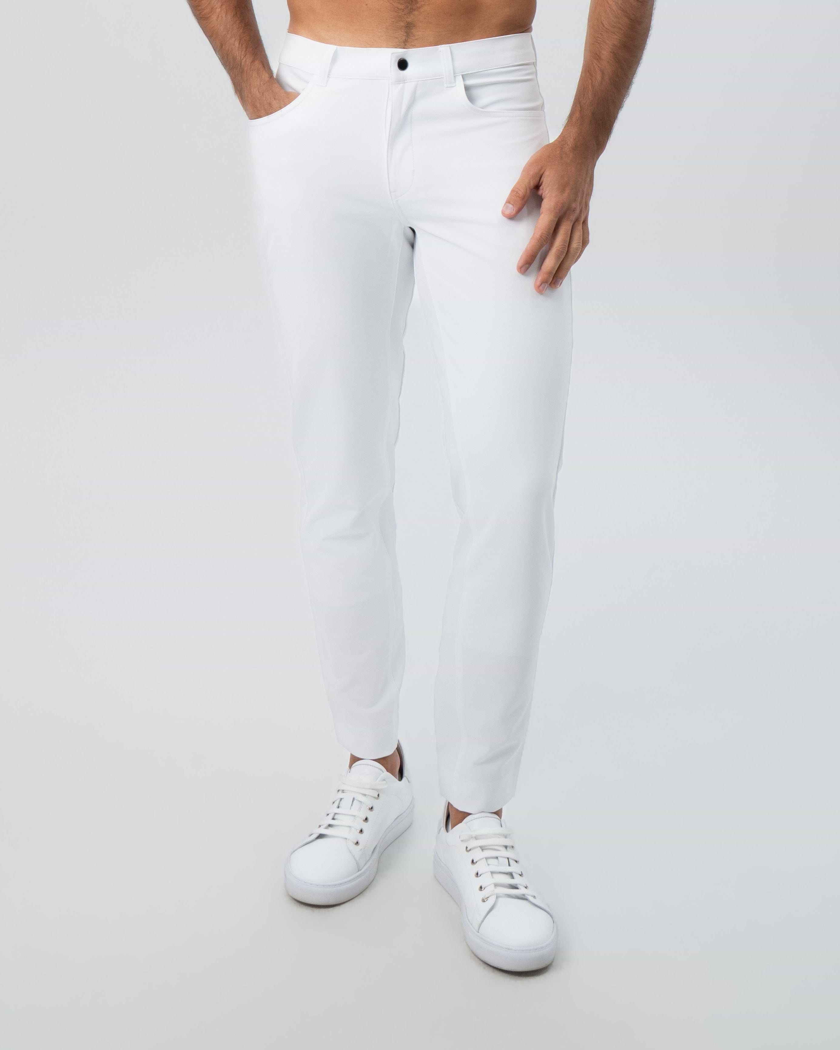 Athletic Fit Stretch Tech Chino - White