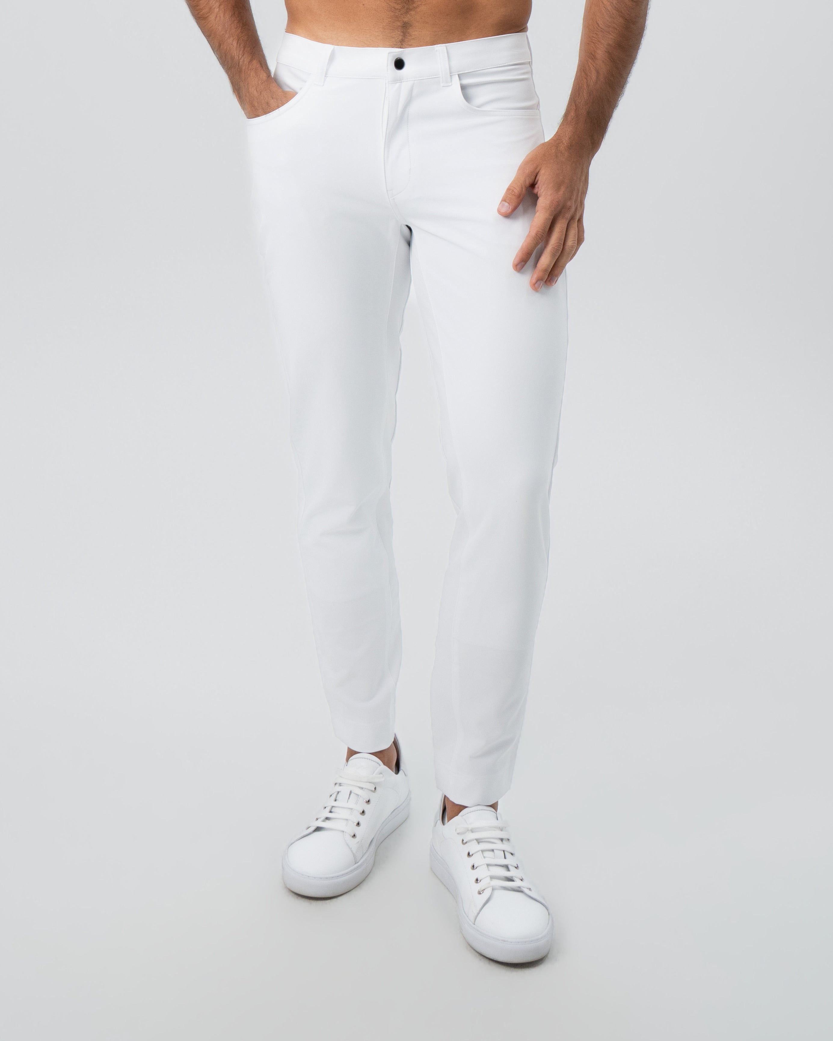 Athletic Fit Stretch Tech Chino - White