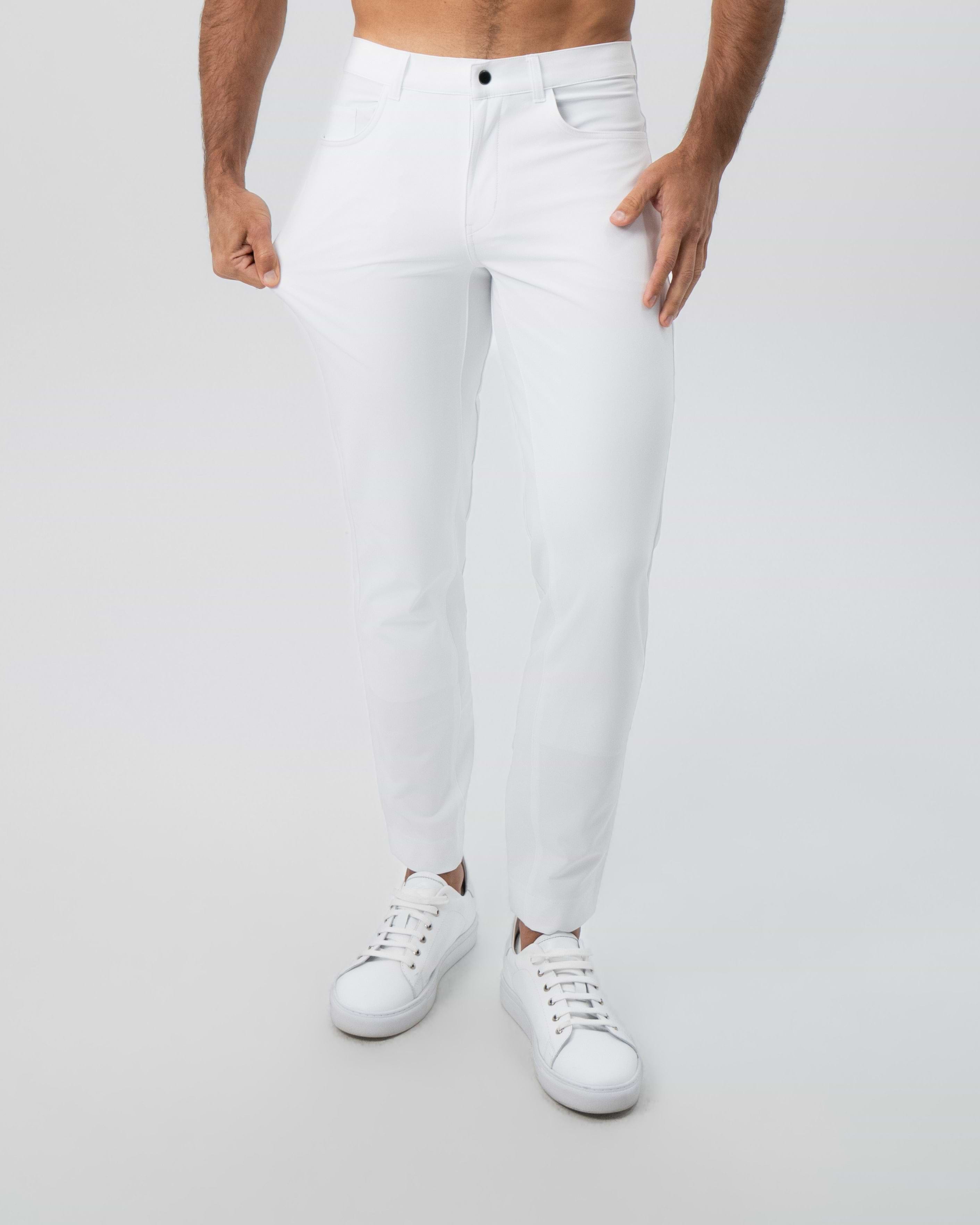 Athletic Fit Stretch Tech Chino - White