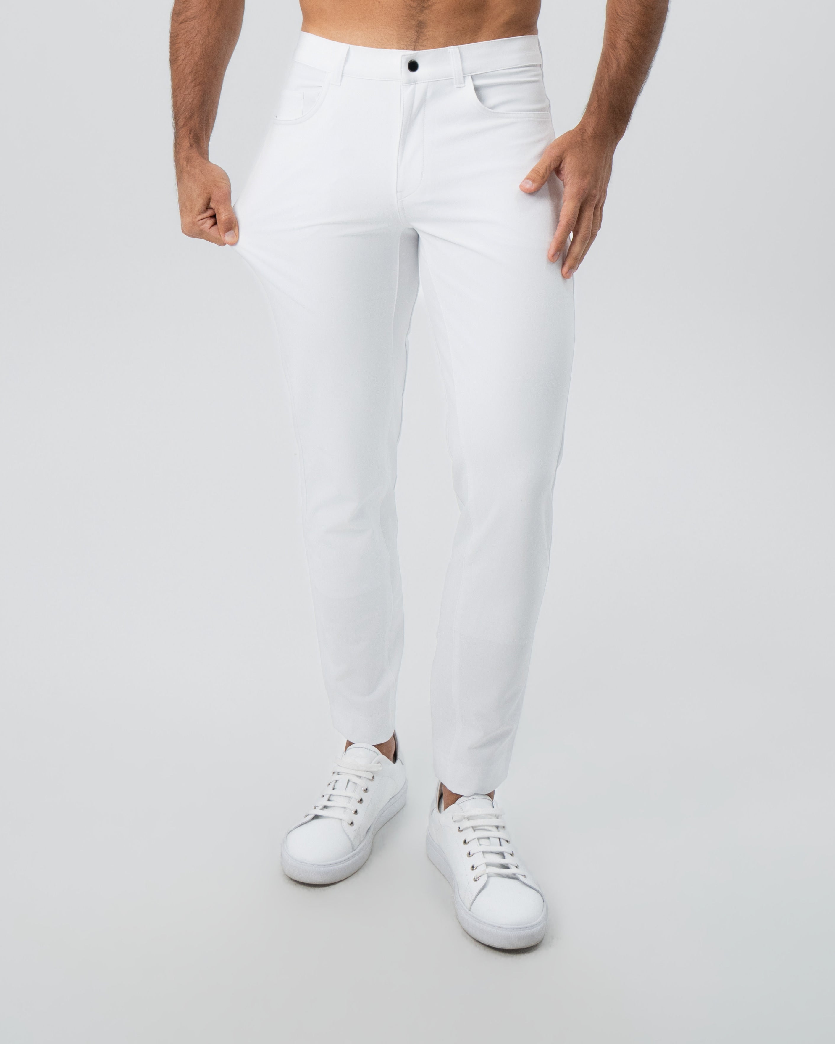 Athletic Fit Stretch Tech Chino - White