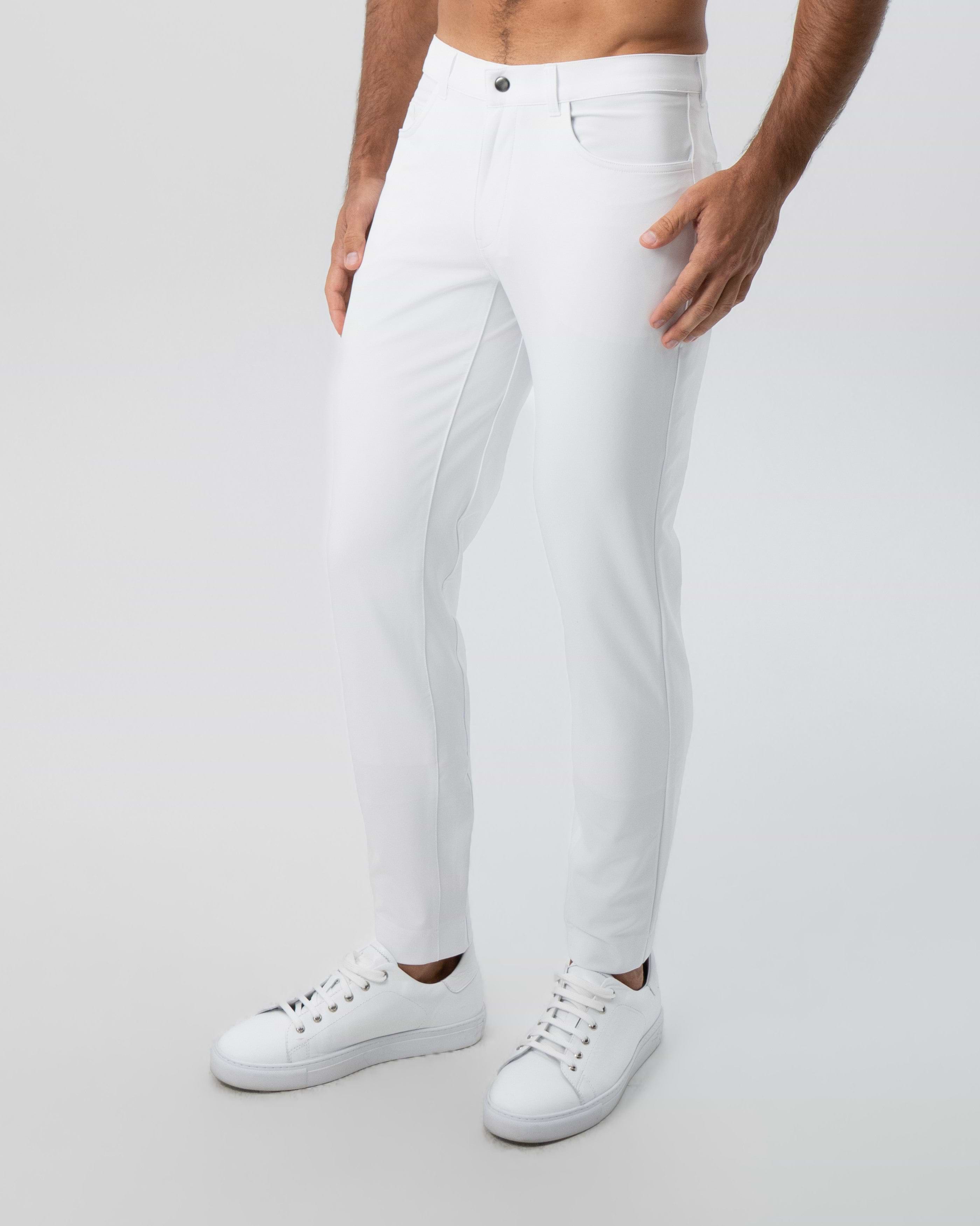 Athletic Fit Stretch Tech Chino - White