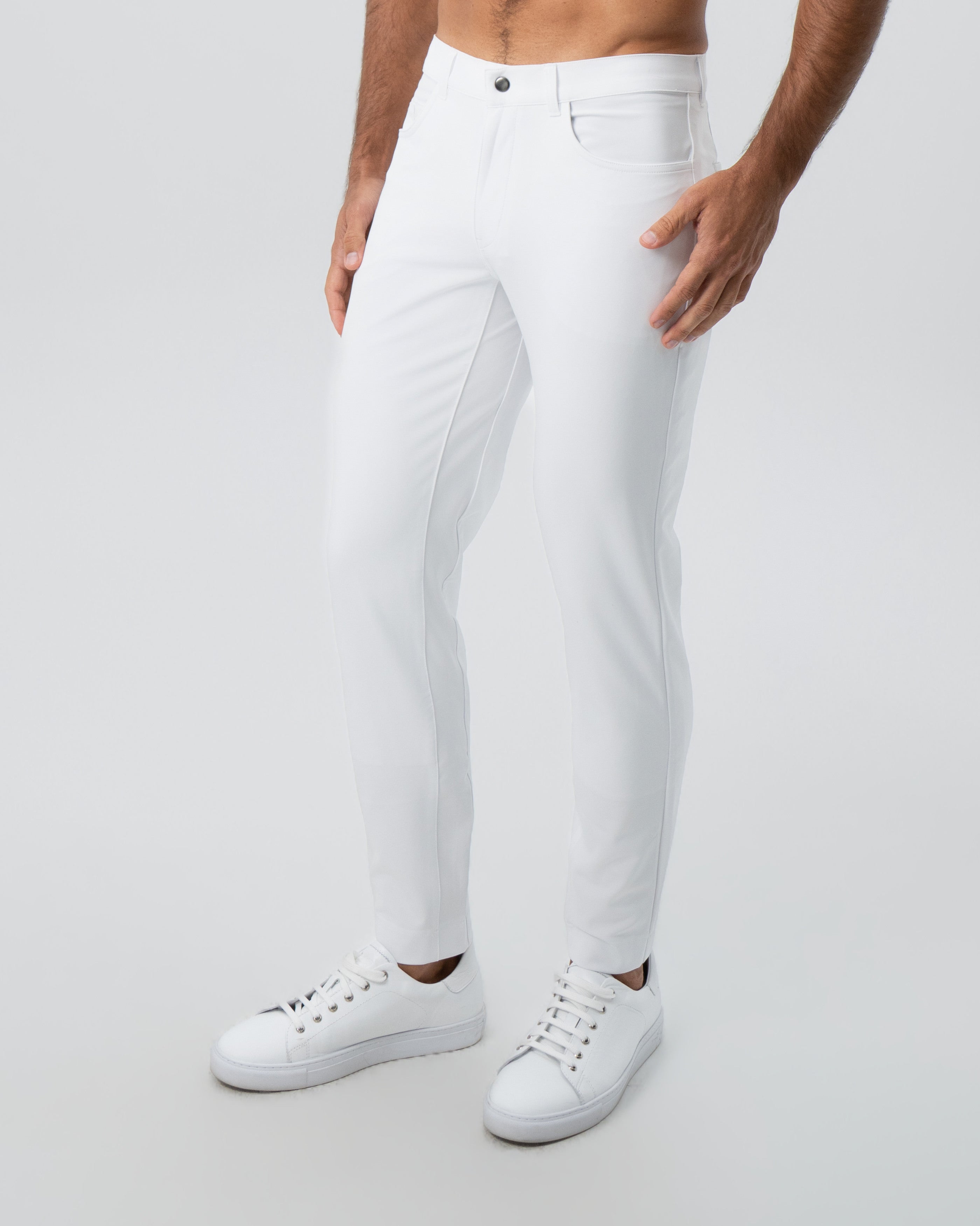 Athletic Fit Stretch Tech Chino - White