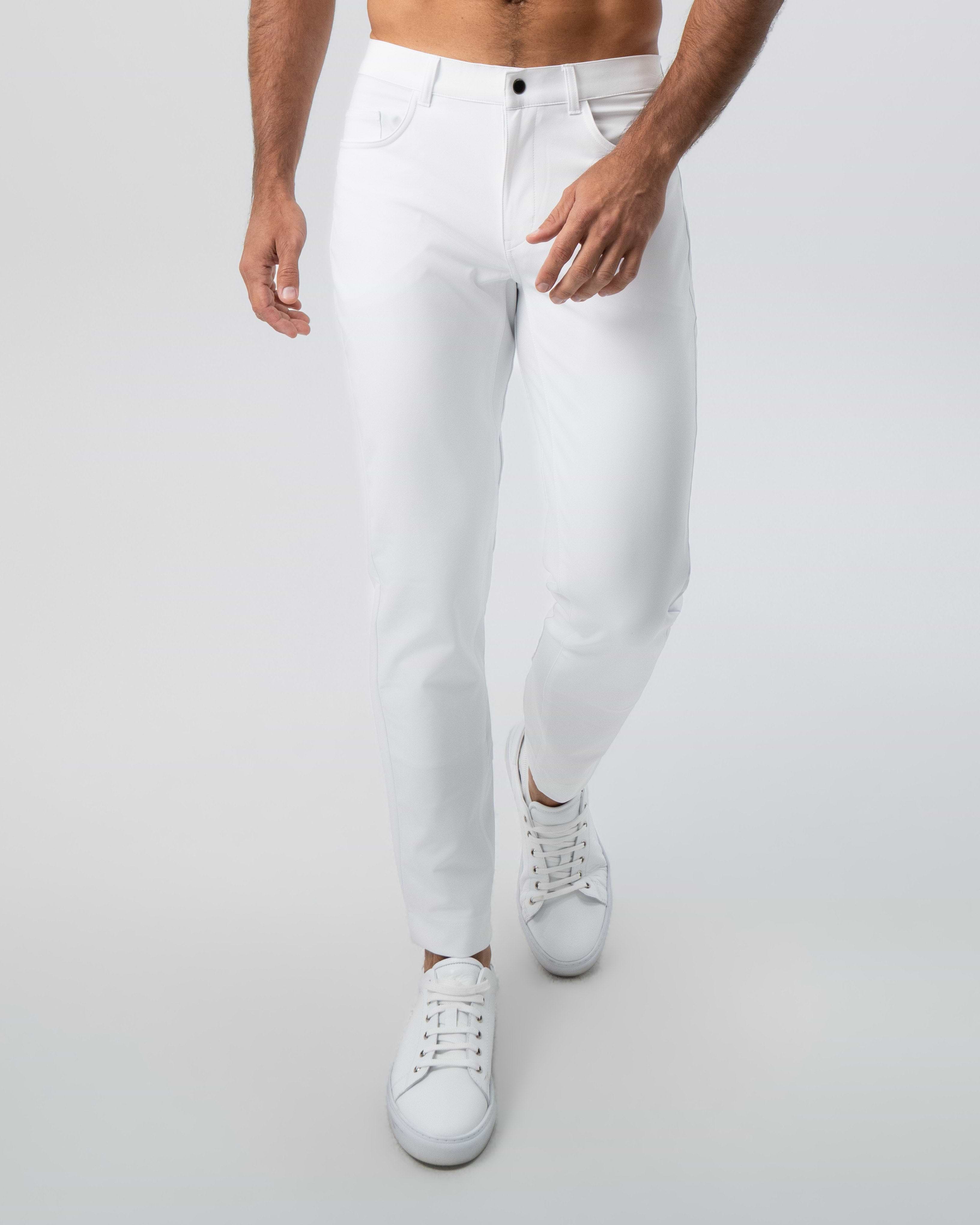 Athletic Fit Stretch Tech Chino - White