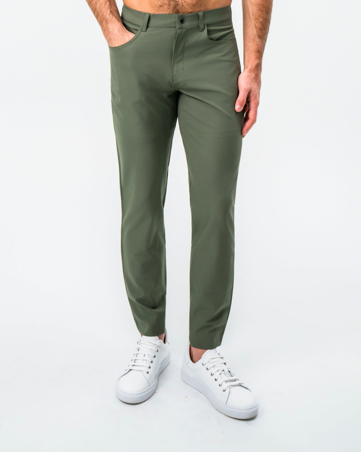 Athletic Fit Stretch Tech Chino - Olive