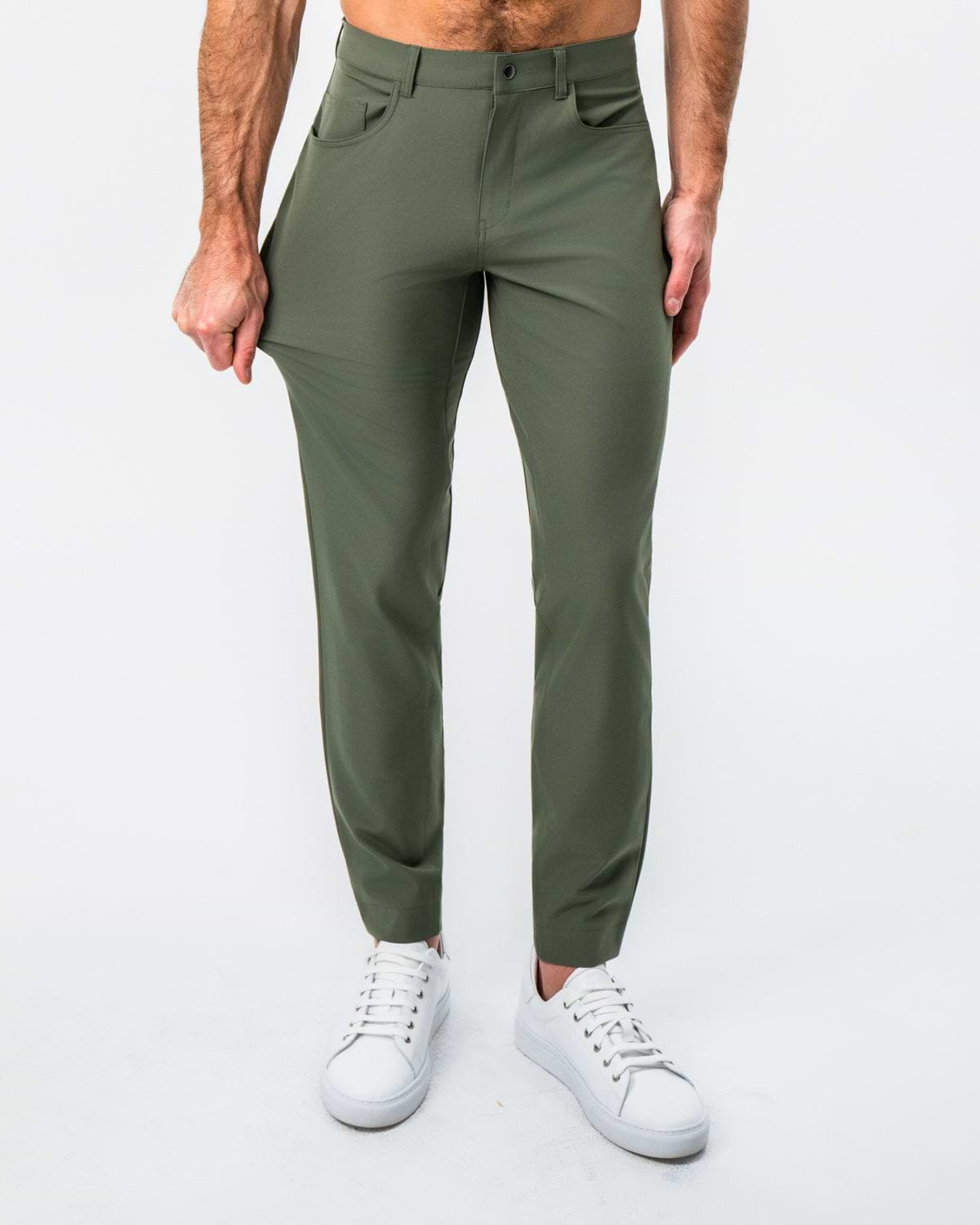 Athletic Fit Stretch Tech Chino - Olive