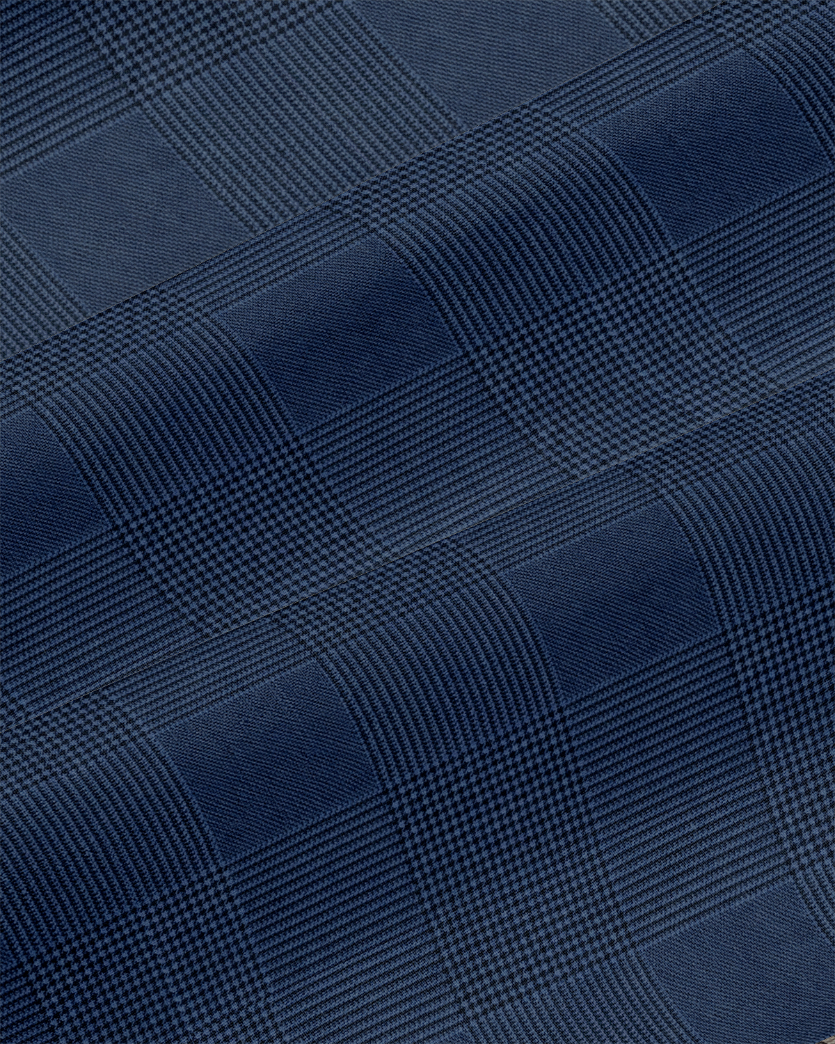 Athletic Fit Stretch Suit - Oxford Blue Plaid