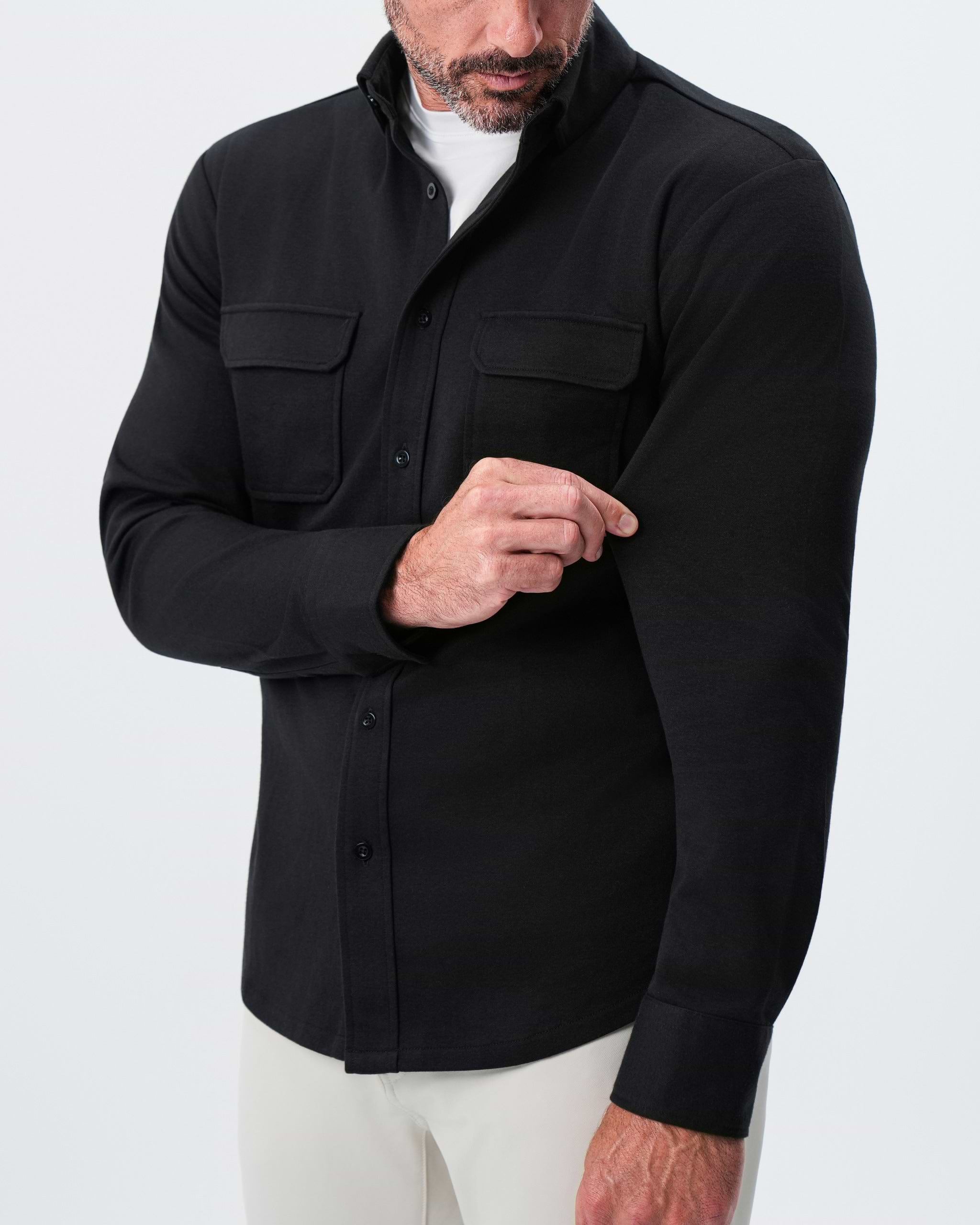 Patch Pocket Button Down - Black